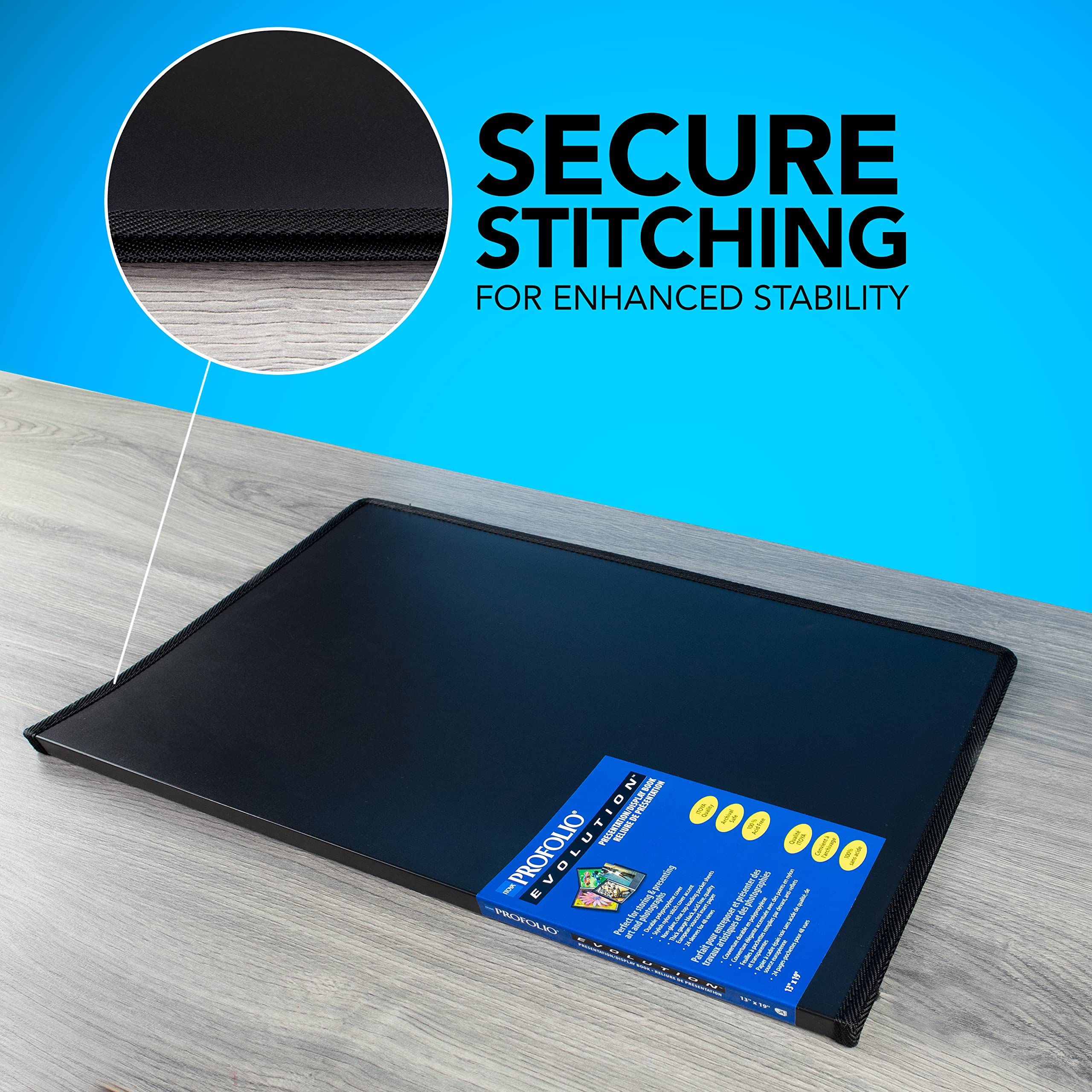 Itoya Profolio Evolution 13X19 Black Photo Album Book With 48 Pages   Photo Album Art Portfolio Folder For Artwork   Picture Book Portfolio Binder   Presentation Binder Photo Book