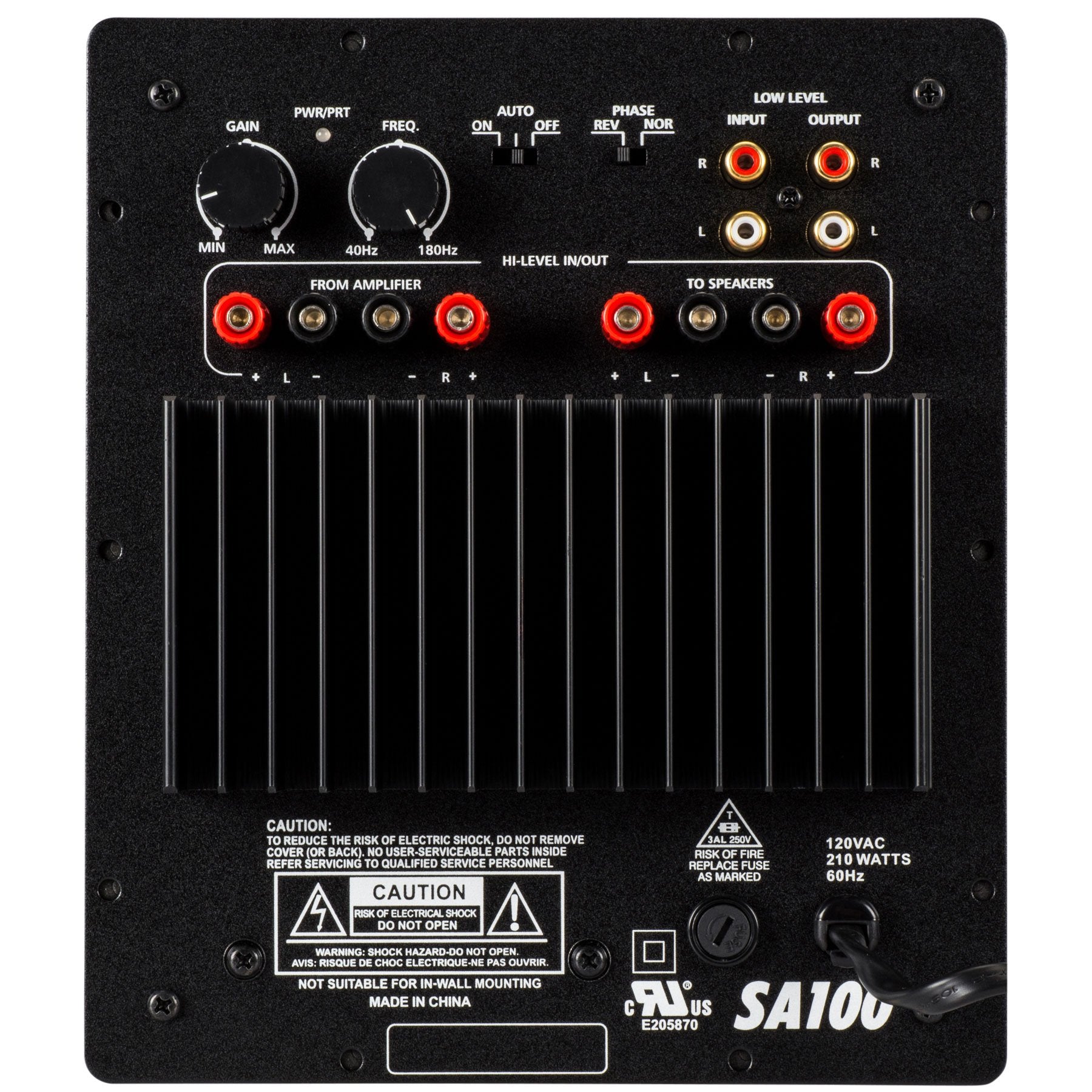 Dayton Audio Sa100 100W Subwoofer Plate Amplifier