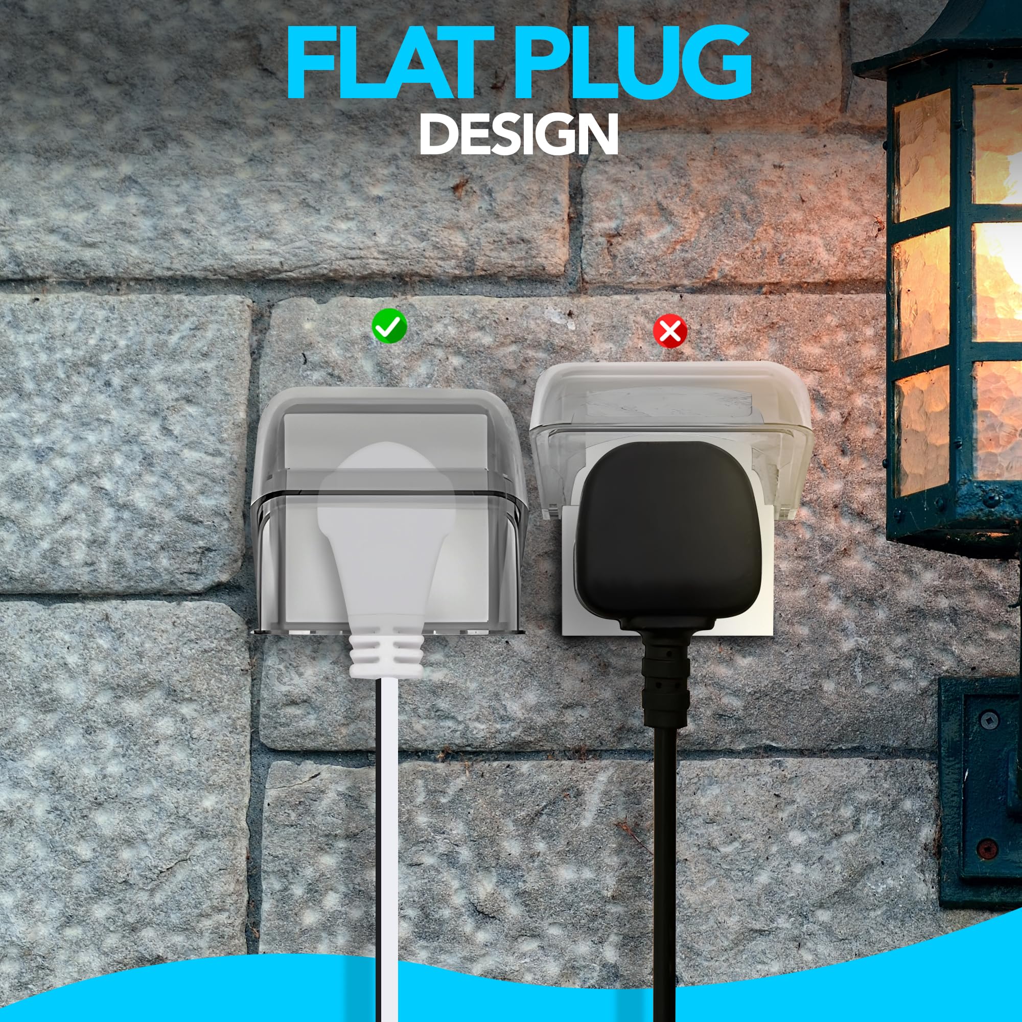 Electery 360 Rotating Flat Plug Extension Cord 6 Ft 16 Awg White Extension Wire, Power Cord For Indoor And Office Use, Slim Plug