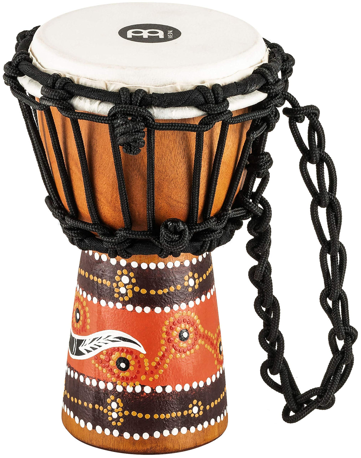 Meinl Percussion African Style Mini Djembe Drum For Room Decoration � Not Made In China � Hand Painted Mahogany Wood, 2 Year Warranty (Hdj5 Xxs)