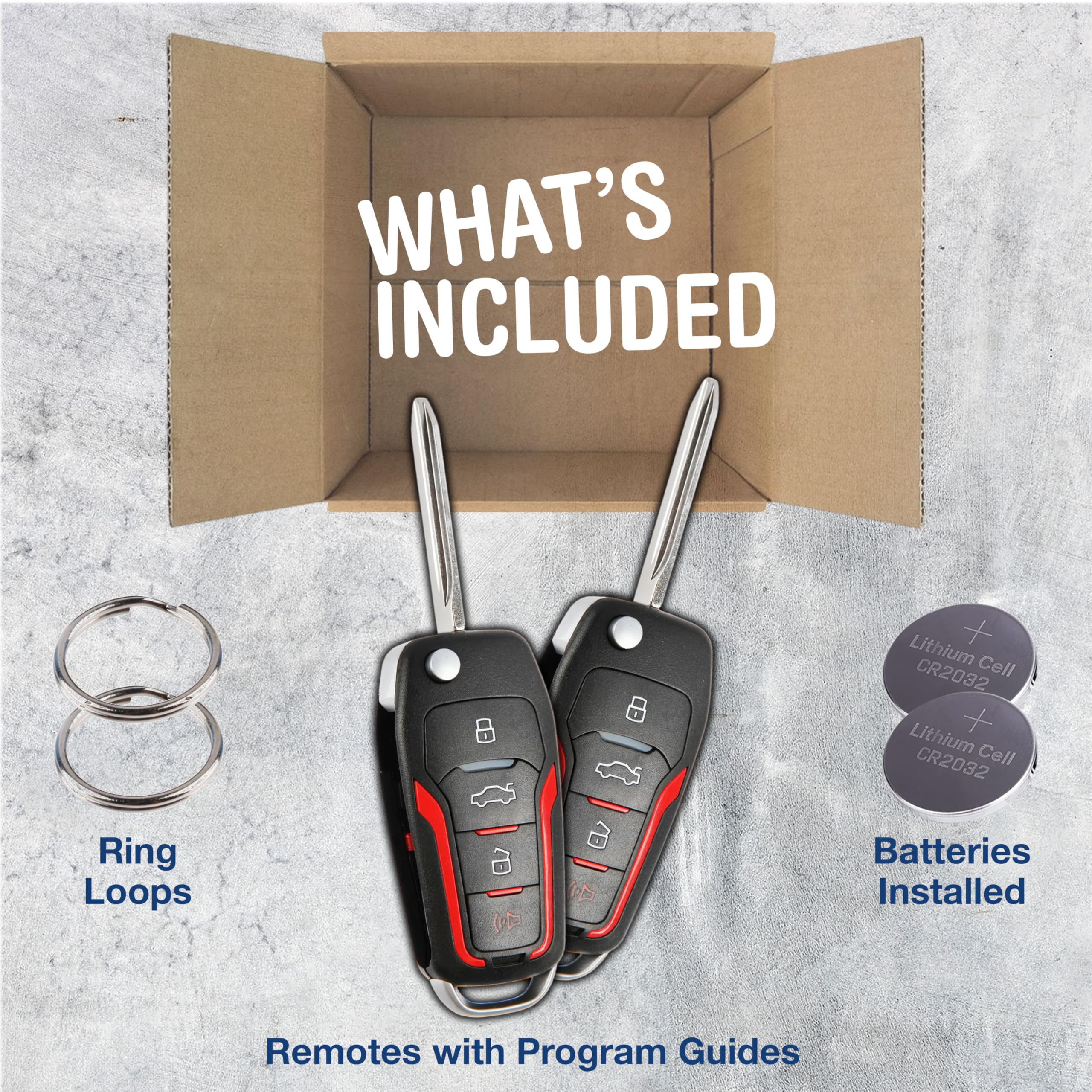 Keylessoption Key Fob Replacement For 2000 2001 2002 2003 2004 2005 2006 2007 2008 2009 2010 2011 2012 2013 2014 2015 2016 2017