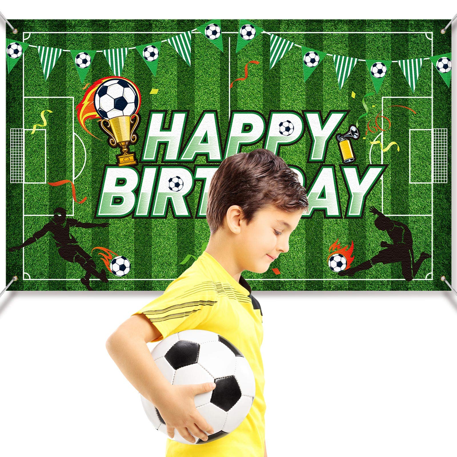 Soccer Birthday Party Backdrop Football Field Photo Background Soccer Theme Birthday Party Decorations Photo Booth Props For Cak