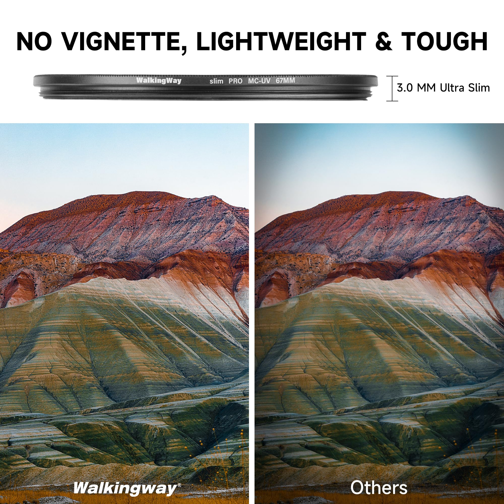 Walking Way 105Mm Mc Uv Lens Protection Filter/Slim Uv Lens Filter/Hd Optical Glass Aluminum Alloy Made 28 Layer Nano Coatings C