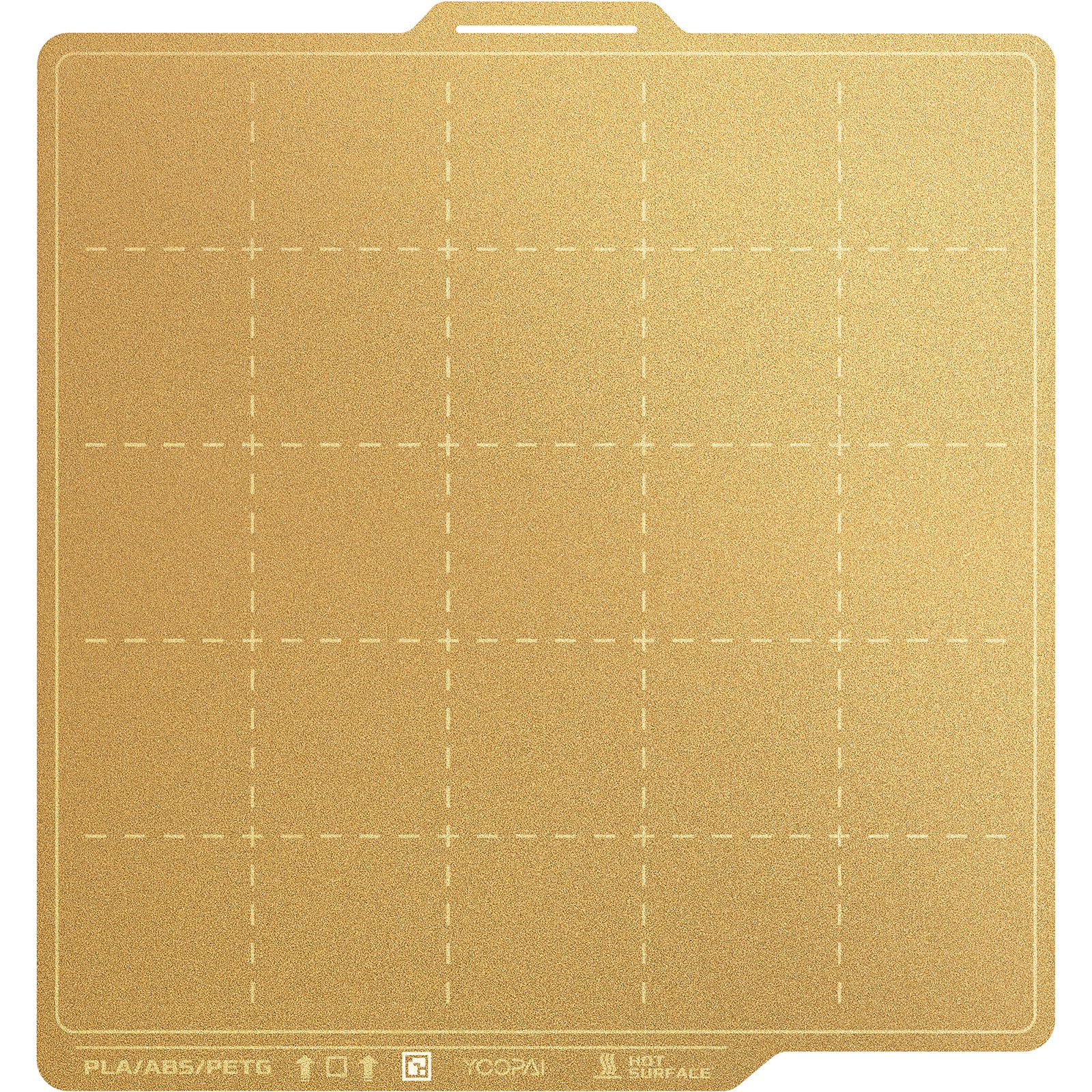 YOOPAI Textured Build Plate with Size Markings for Bambu Lab 257x257mm, Double Sided PEI Sheet with Identification Code, 3D Prin