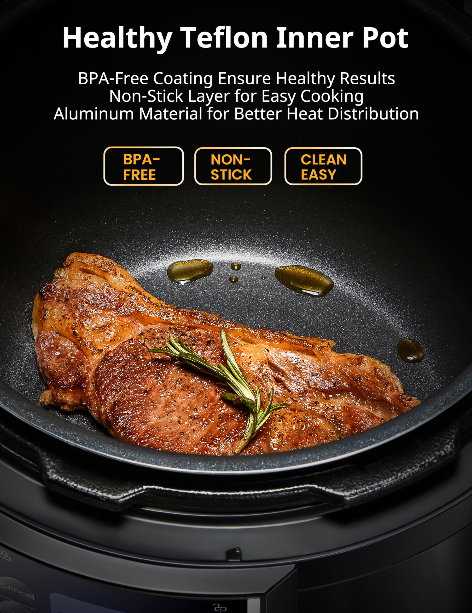 Comfee 16 In 1 Electric Pressure Cooker Instant Multi Cooker Olla De Presion Non Stick Pot Yogurt Maker Rice Cooker Slow Cooker