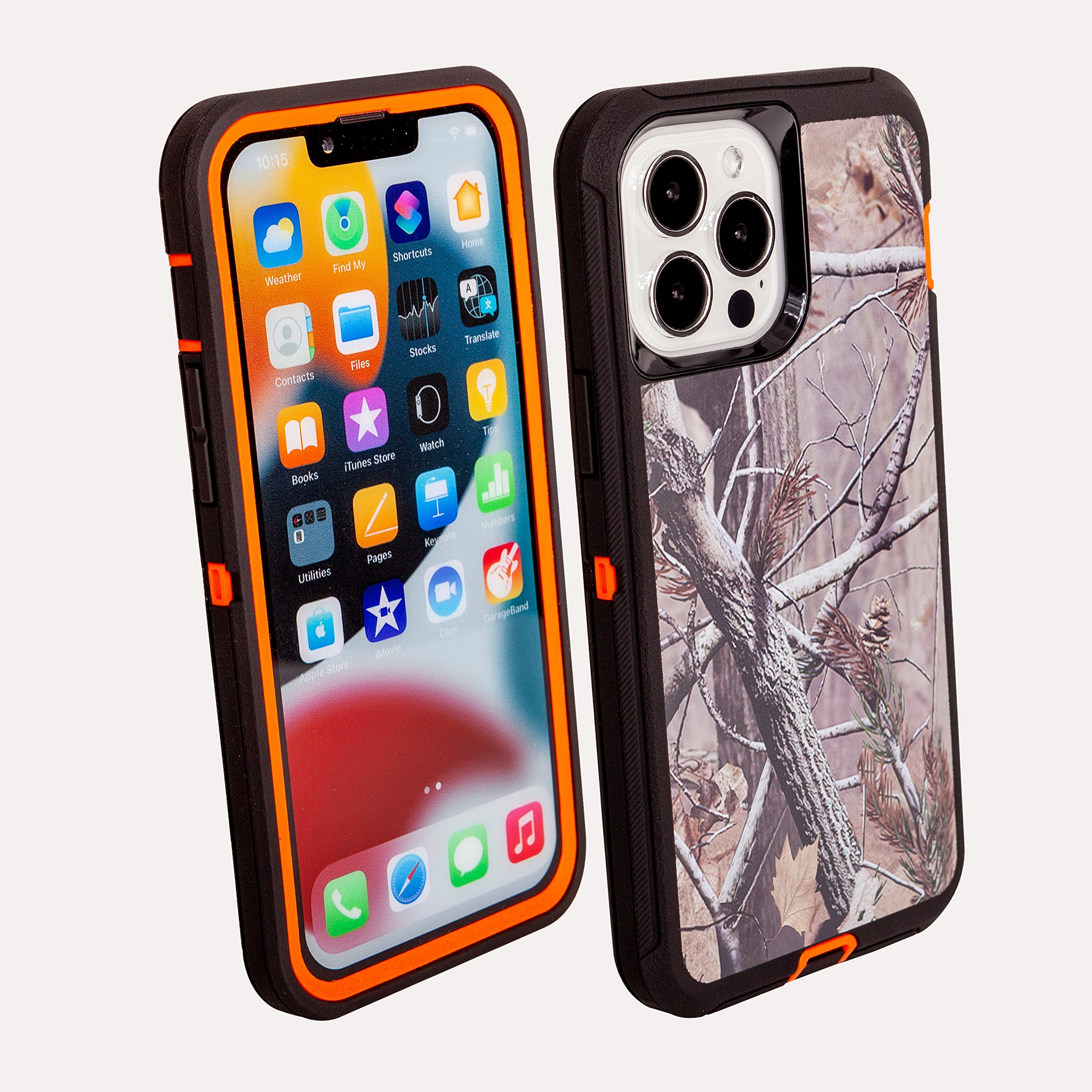 Wallskin Case For Iphone 13 Pro (6.1 ) With 2 Screen Protectors | Heavy Duty Full Body Military Grade Drop Protection Carrying C