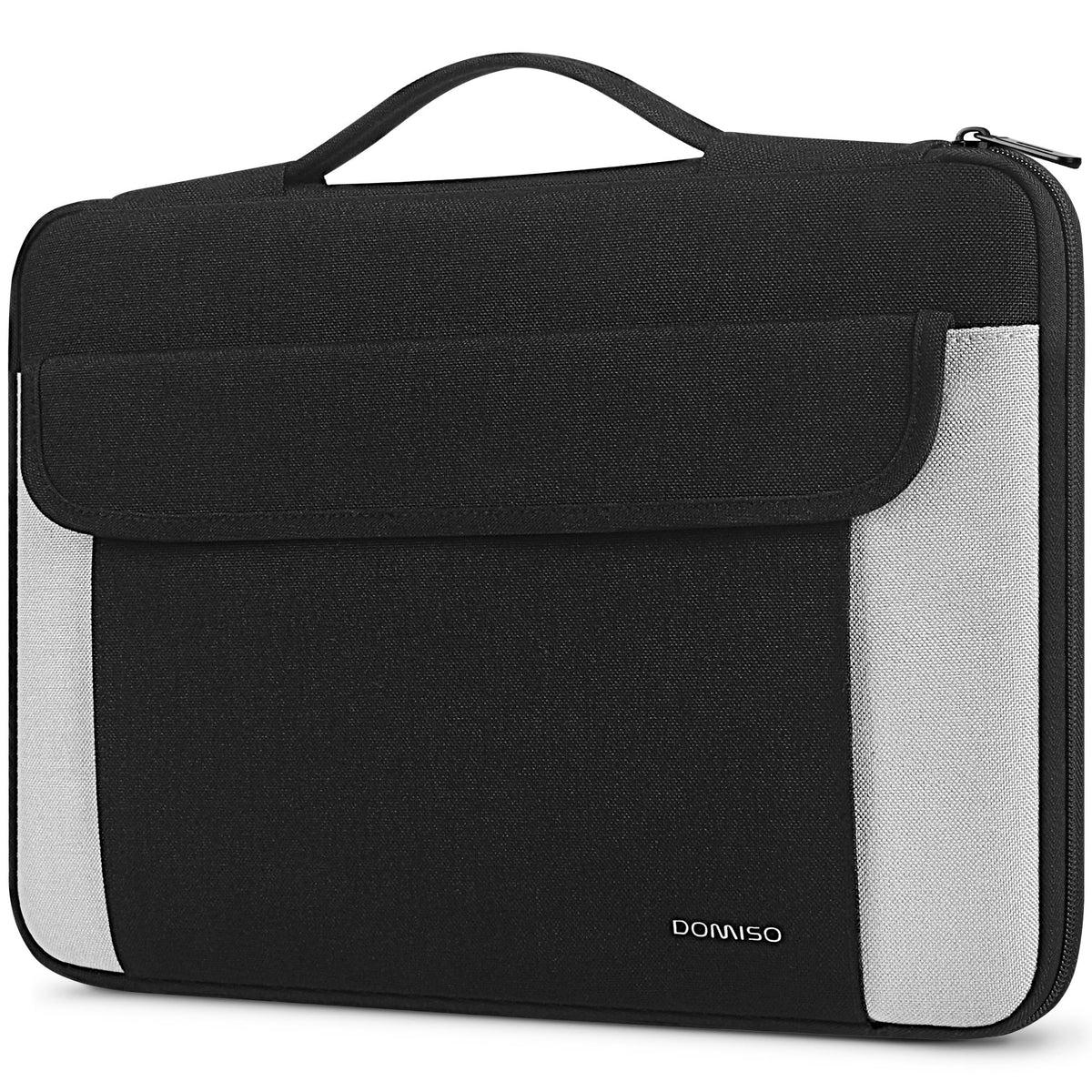 DOMISO 14 Inch Waterproof Laptop Sleeve with Retractable Handle Portable Tablet Case Bag for 14' Laptops/Chromebook/Lenovo ThinkPad IdeaPad/HP Pavilion 14 Stream 14 / Dell/ASUS, Black