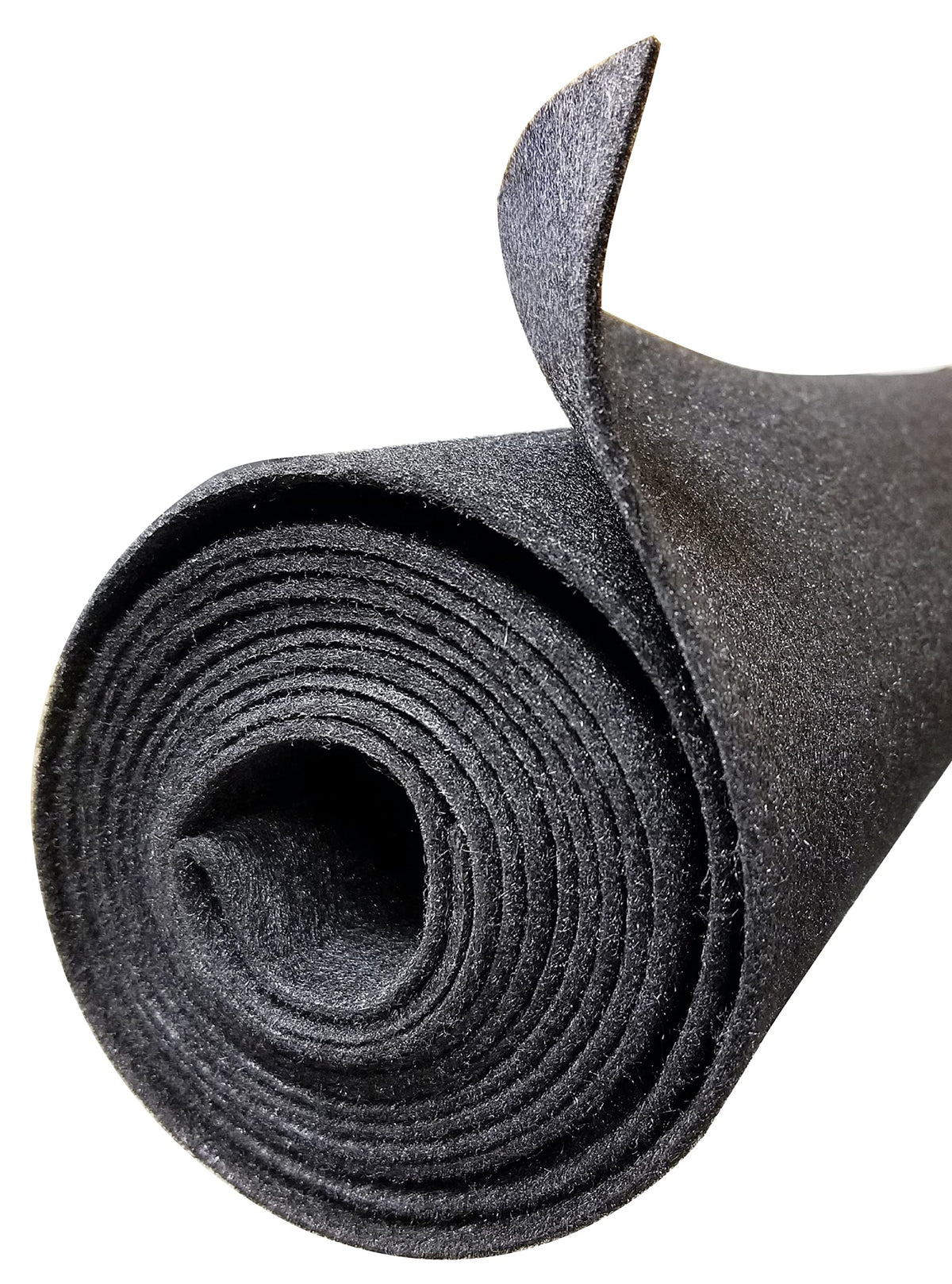 Polymat Audio 16 Ft By 3.75 Ft Wide Charcoal/Dark Grey Car Sub Woofer Speaker Box Carpet, Dj Enclosure Latex Backed Felt And Trunk Liner 16'X3.75', 192'X45'
