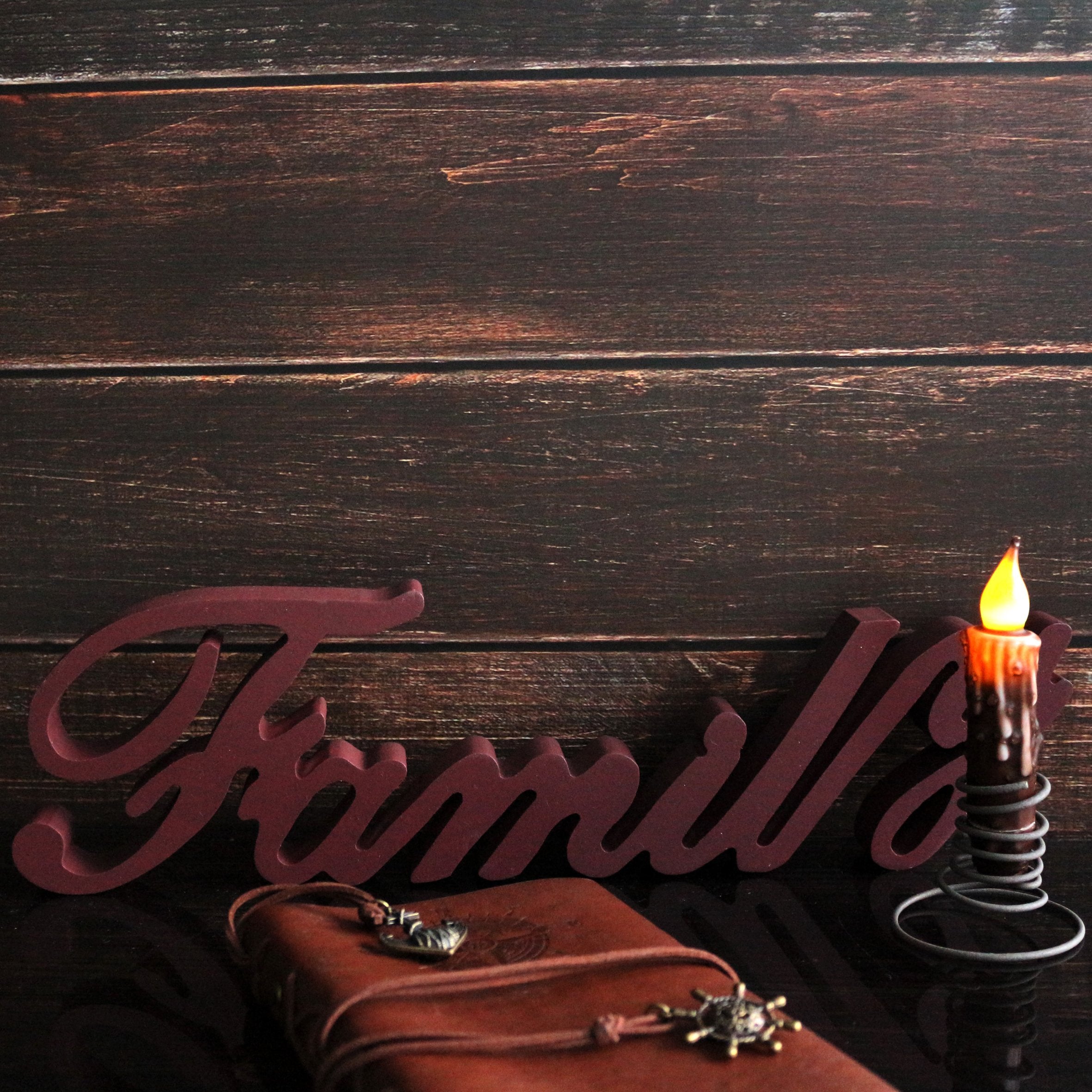 Cvhomedeco. Real Wax Hand Dipped Battery Operated Led Timer Taper Candles Rustic Primitive Flameless Lights D