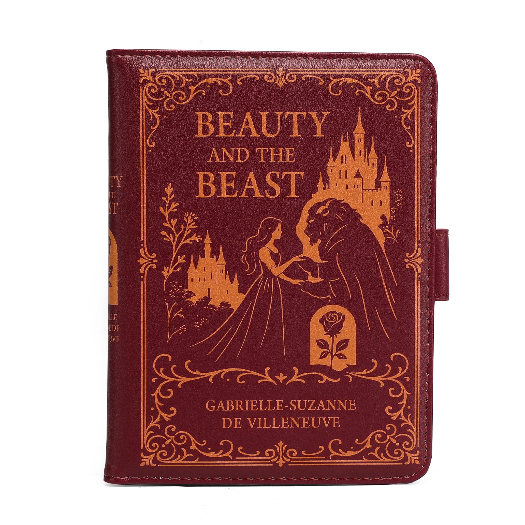 Beauty and The Beast Universal Kindle Cover Case - Vintage Book Cover Design, Fits Kindle Paperwhite, Kindle and Kobo eReaders