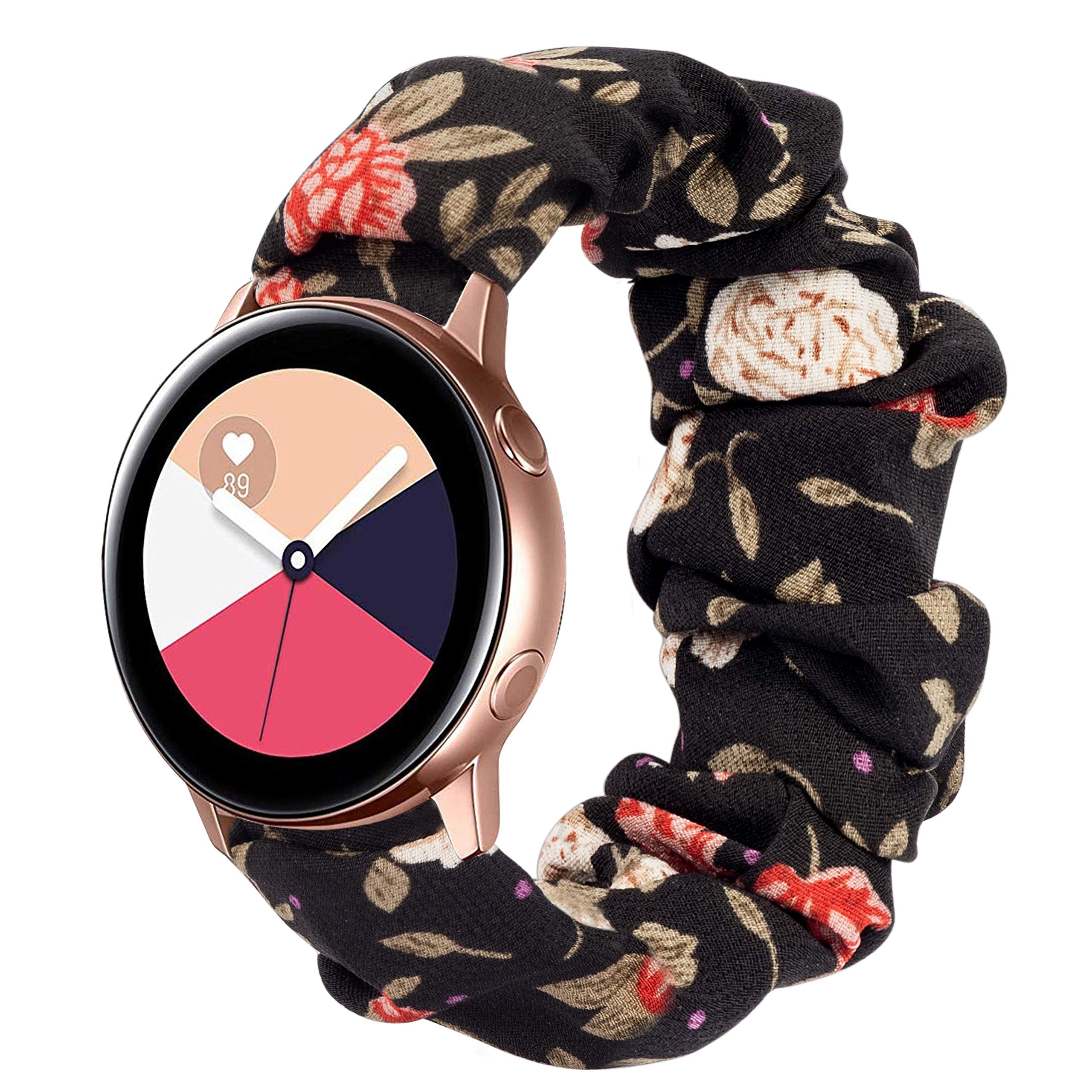 Toyouths 20Mm Scrunchie Band Compatible With Samsung Galaxy Watch 6/5/4 40&44Mm/Classic 6 43&47Mm/Watch 5 Pro 45Mm/Active 2 40&4