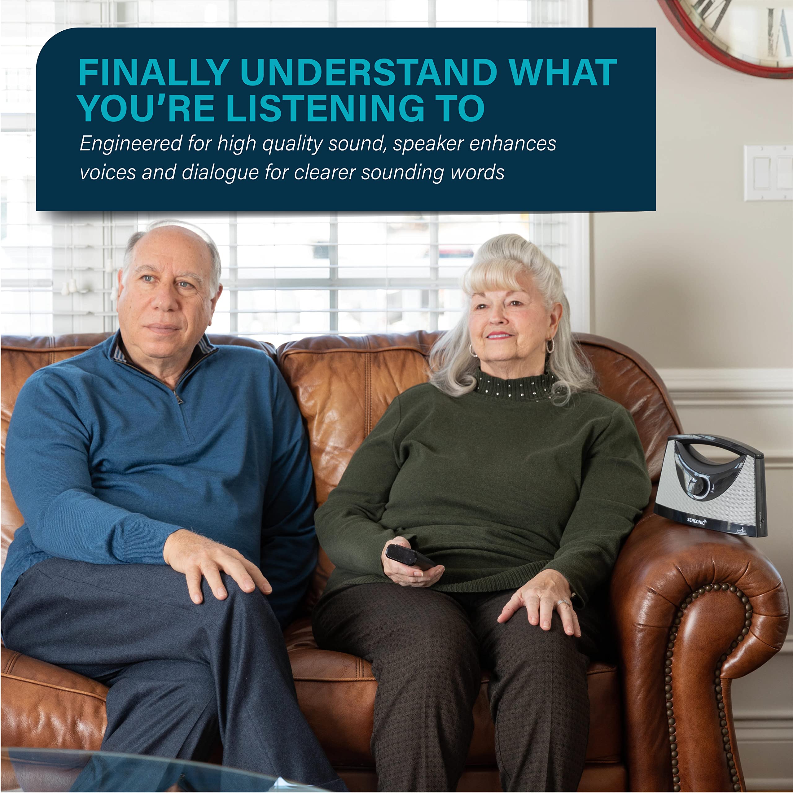 Sereonic Portable Wireless Speakers For Smart Tv - Ideal For Tv Watching Without The Blaring Volume - Designed For Hard Of Heari