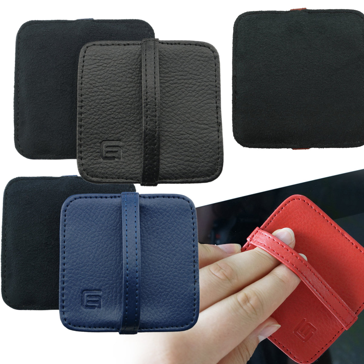 Eco-Fused Microfiber Cleaning Cloth Pads - 6 Pack Of 3 X 3 Inches Pad - Ideal For Screens, Smart Phones, Laptops, Computers, Tv 