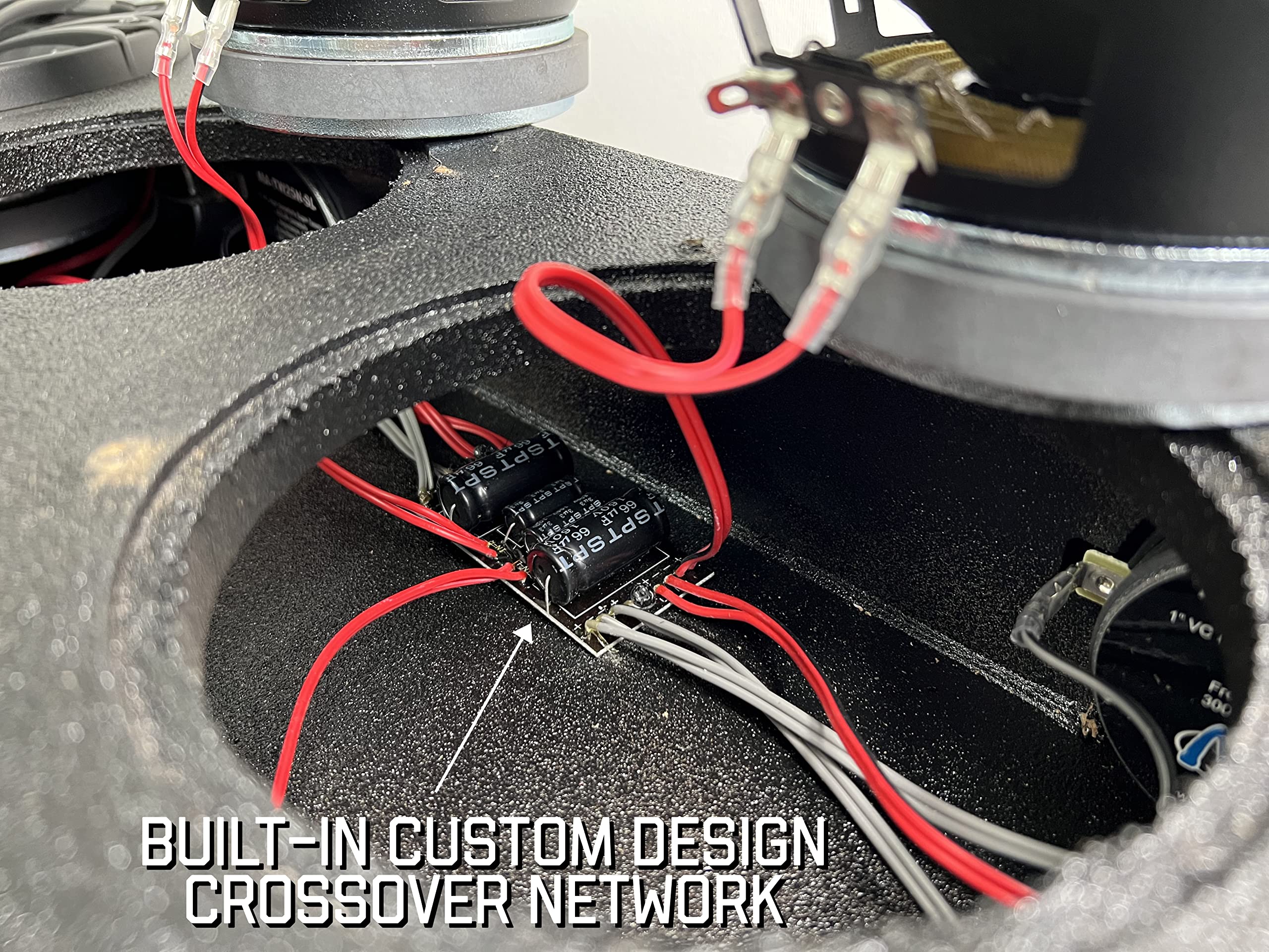 Menace Audio Car Audio Midrange Enclosure 4 X 6.5 2000Watts Voicebox (Ma Vb6525 4S) Silver