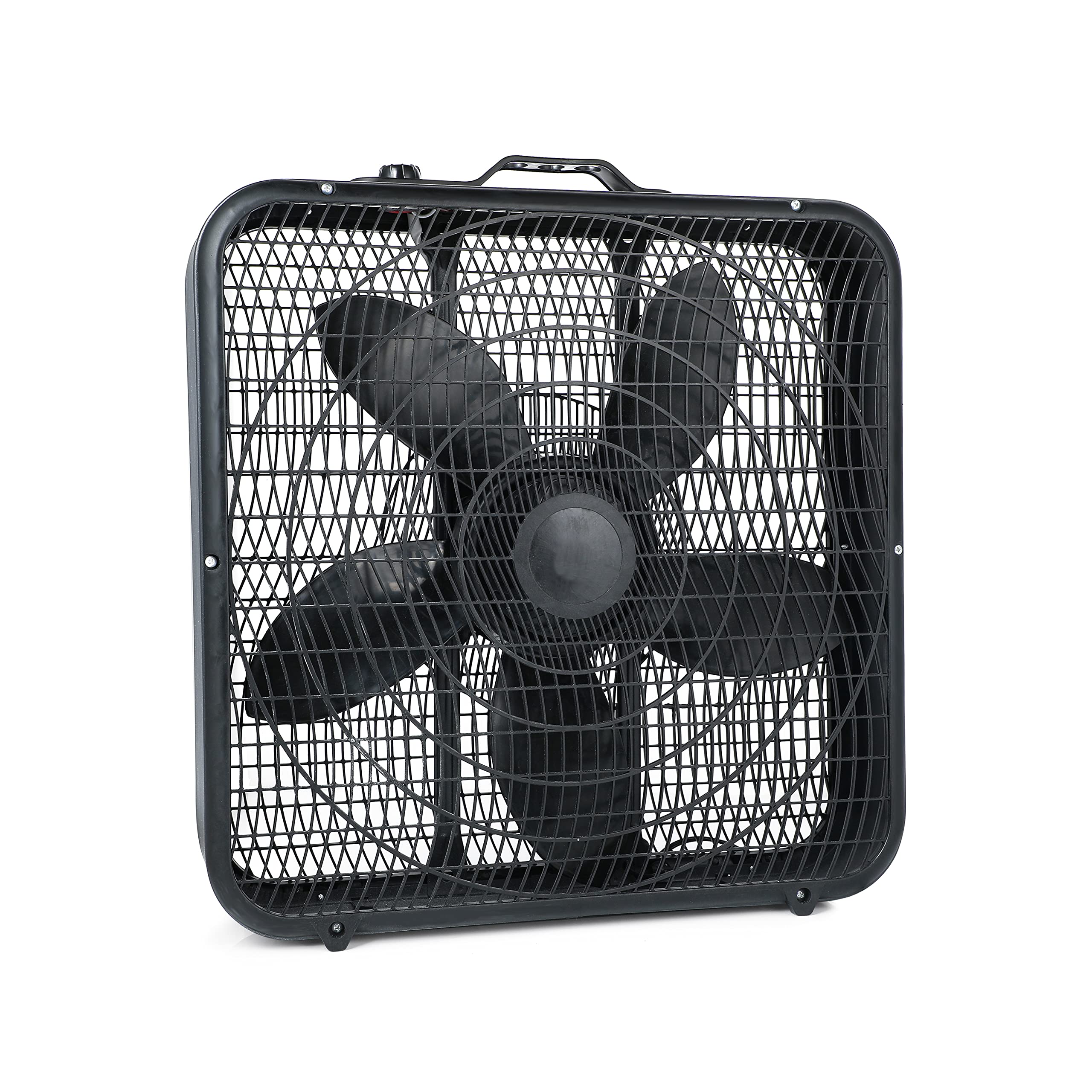 Simple Deluxe 20    Box Fan, 3 Speed Cooling Table Fan With Aerodynamic Shaped Fan Blades, Convenient Carry Handle And Safety Gr