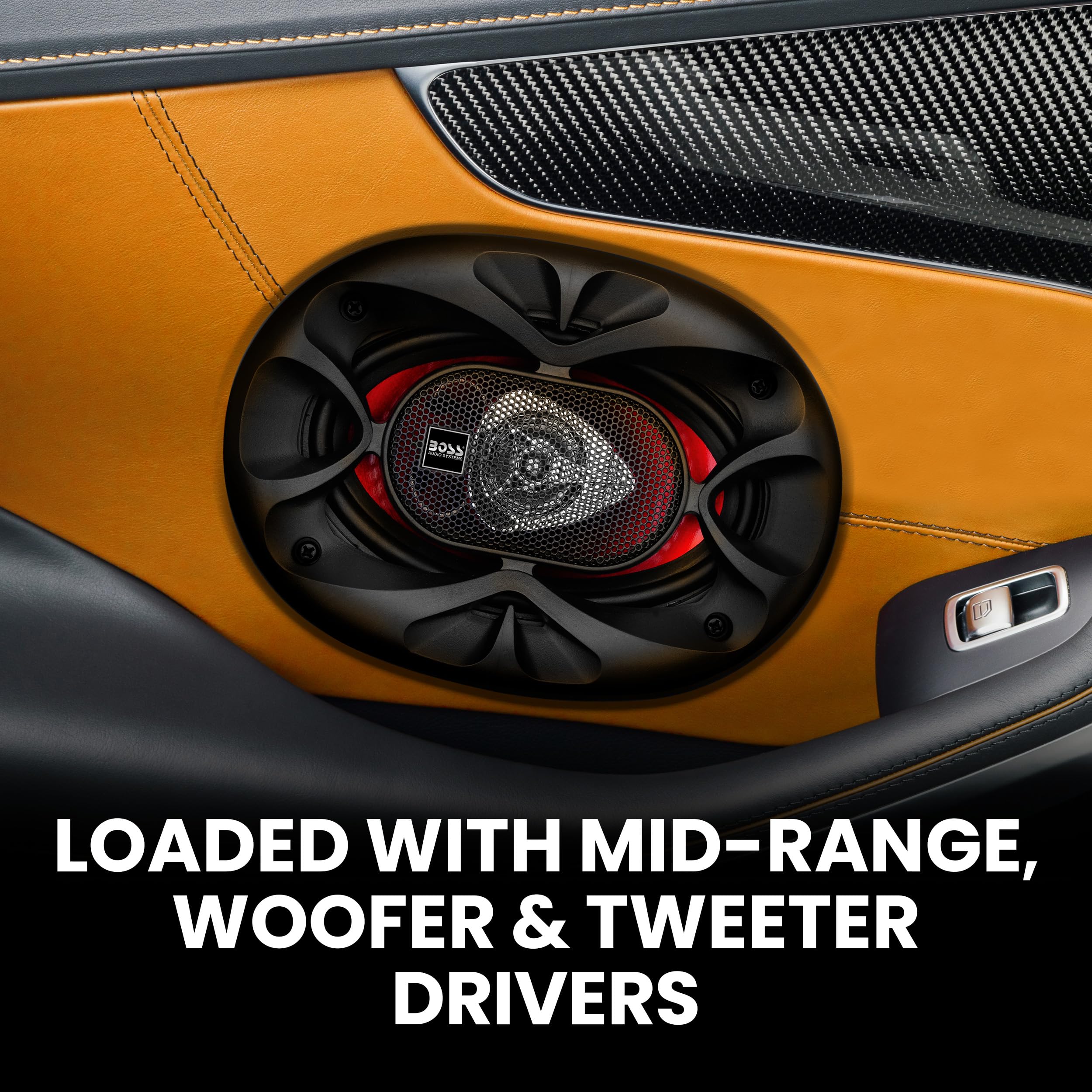Boss Audio Systems Ch5720 Chaos Series 5 X 7 Inch Car Door Speakers   225 Watts Max, 2 Way, Full Range, Tweeters, Coaxial, Sold