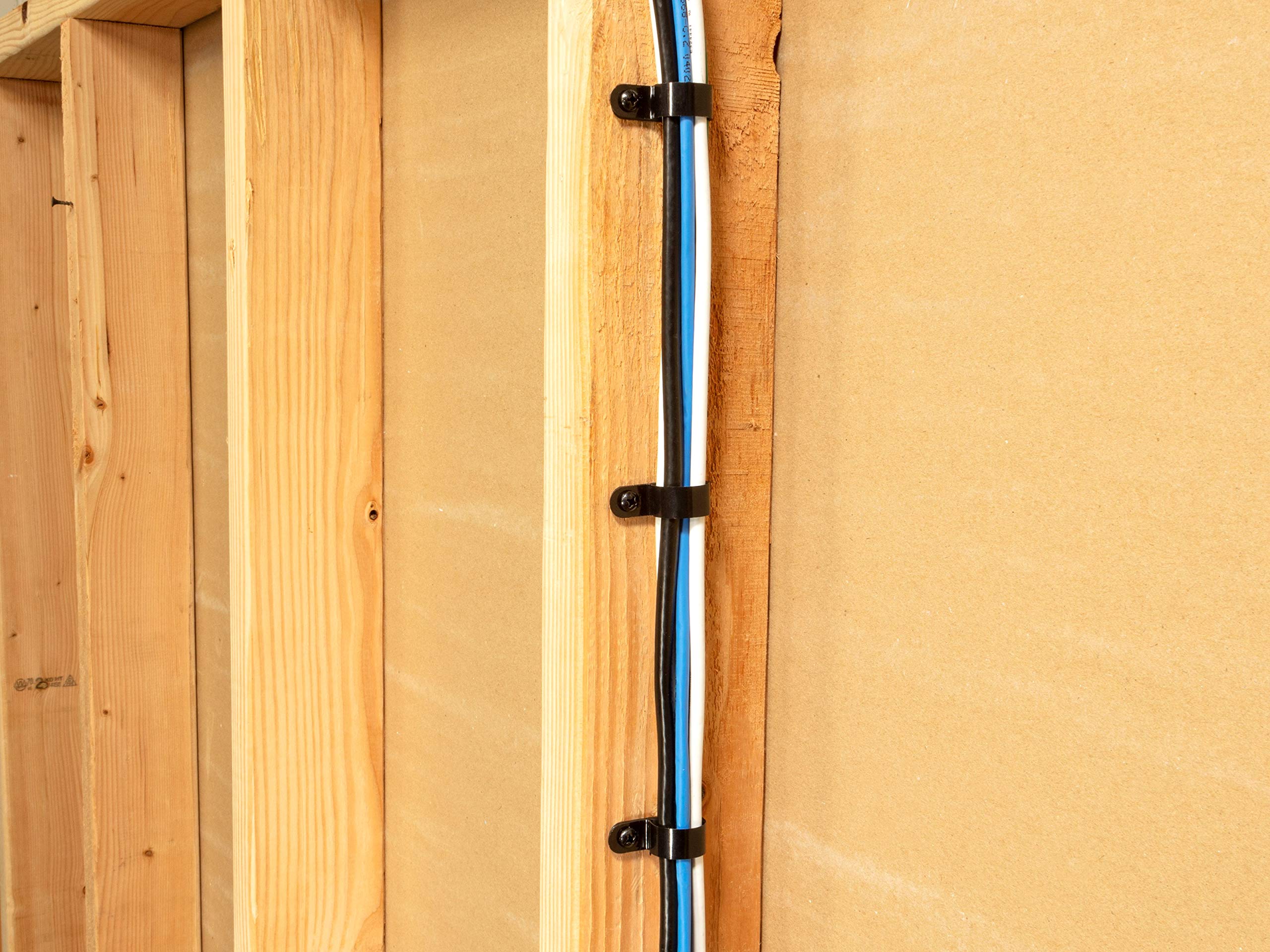 5/16 Inch Uv Black Cable Clamp   100 Pack