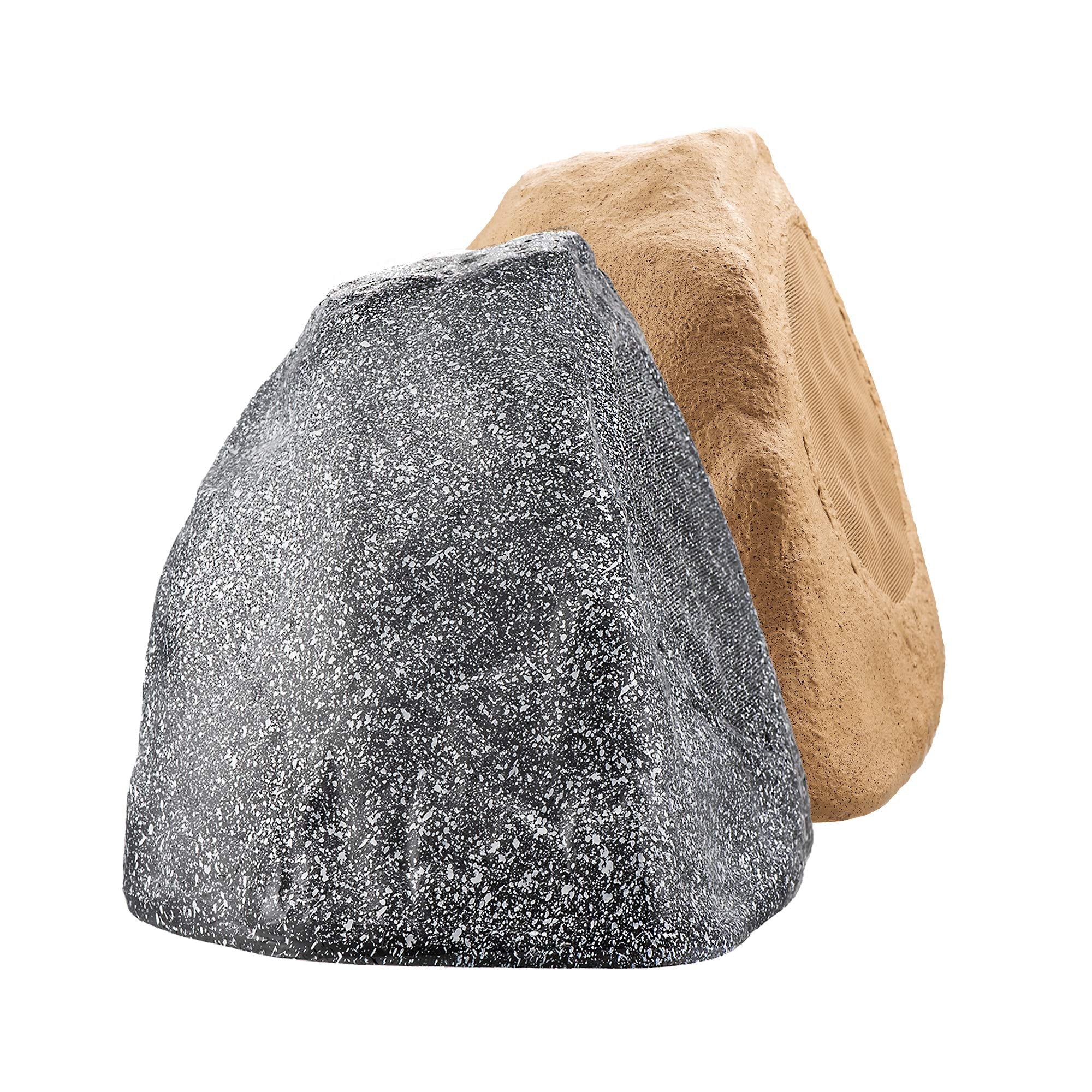 OSD 8' Grey Outdoor Rock Speaker 200W Weather Resistant Passive Stereo Pair RX805