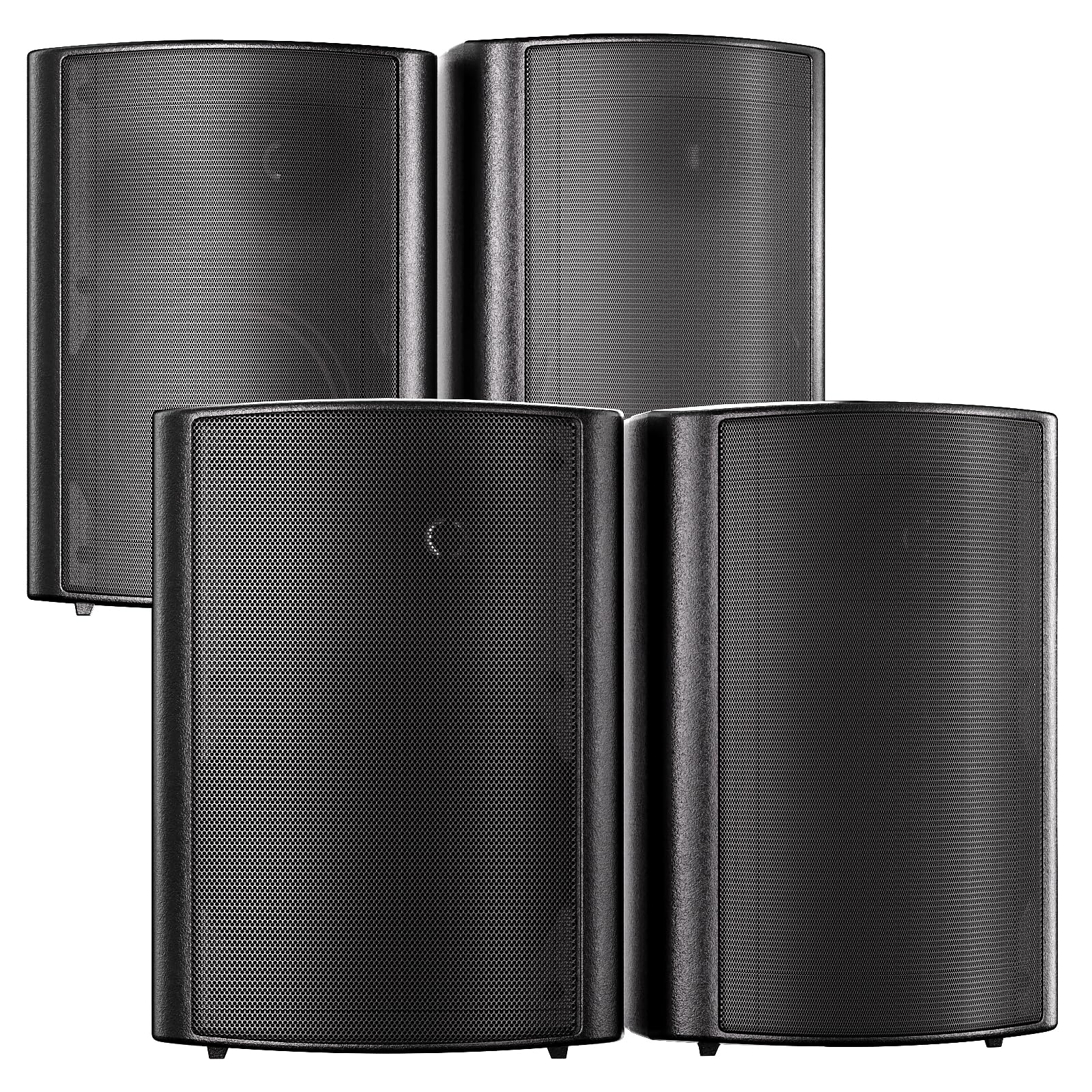 Studiofinix 800W 6.5 Inch Outdoor Bluetooth Speakers Waterproof Wired With Multifunctional Amplifier Wall Mount Weatherproof Lou