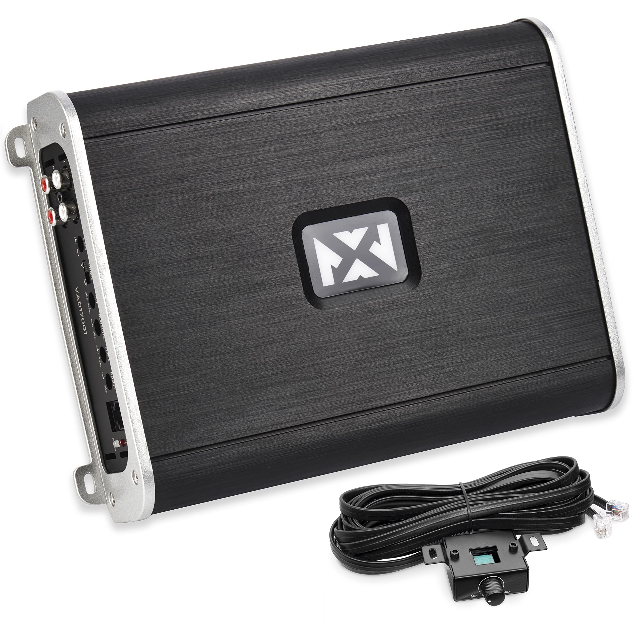 NVX VAD17001 Monoblock 1Ch Class D Amplifier 3400W Max, 1700W RMS High Power, 1/2/4ohm Stable, Low Pass XOver, Bass Boost, Re
