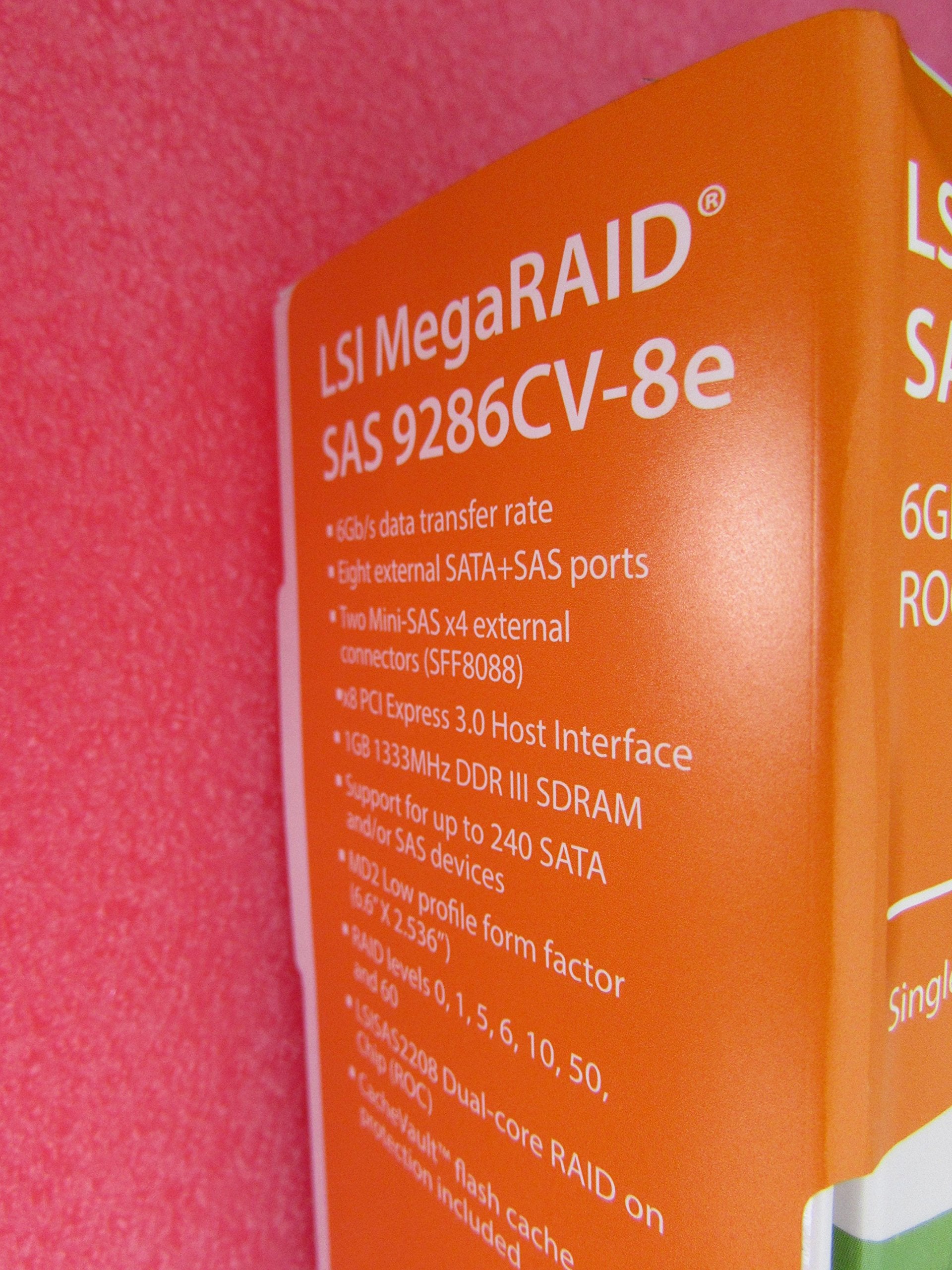 Lsi Logic Lsi00333 Megaraid Sas 9286Cv 8E 8Port 6Gb S Pcie3.0 1Gb Controller Card