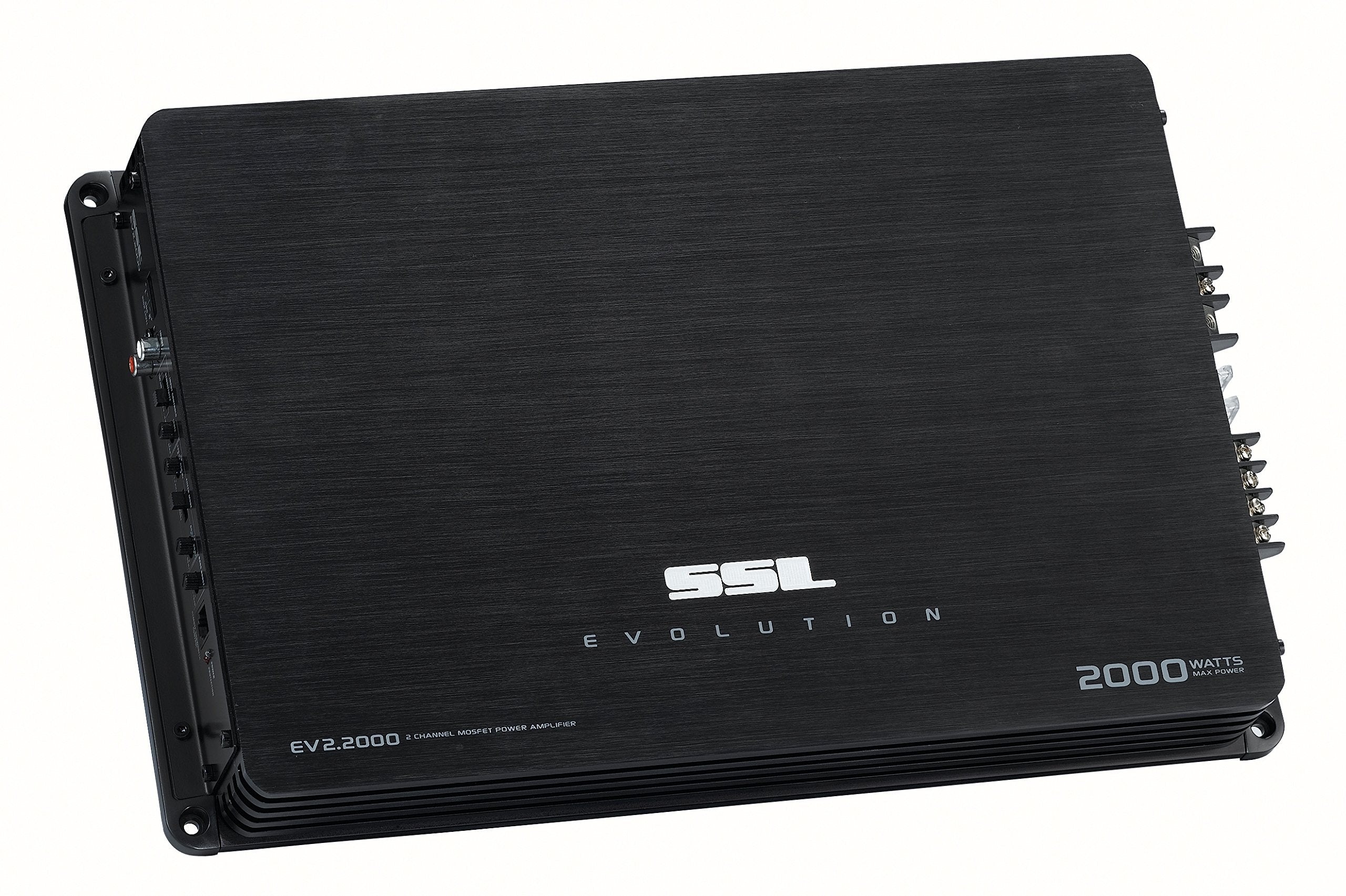 Sound Storm Laboratories EV2.2000 2000 Watt 2 Channel Class A/B Car Amplifier Gun Metal Grey
