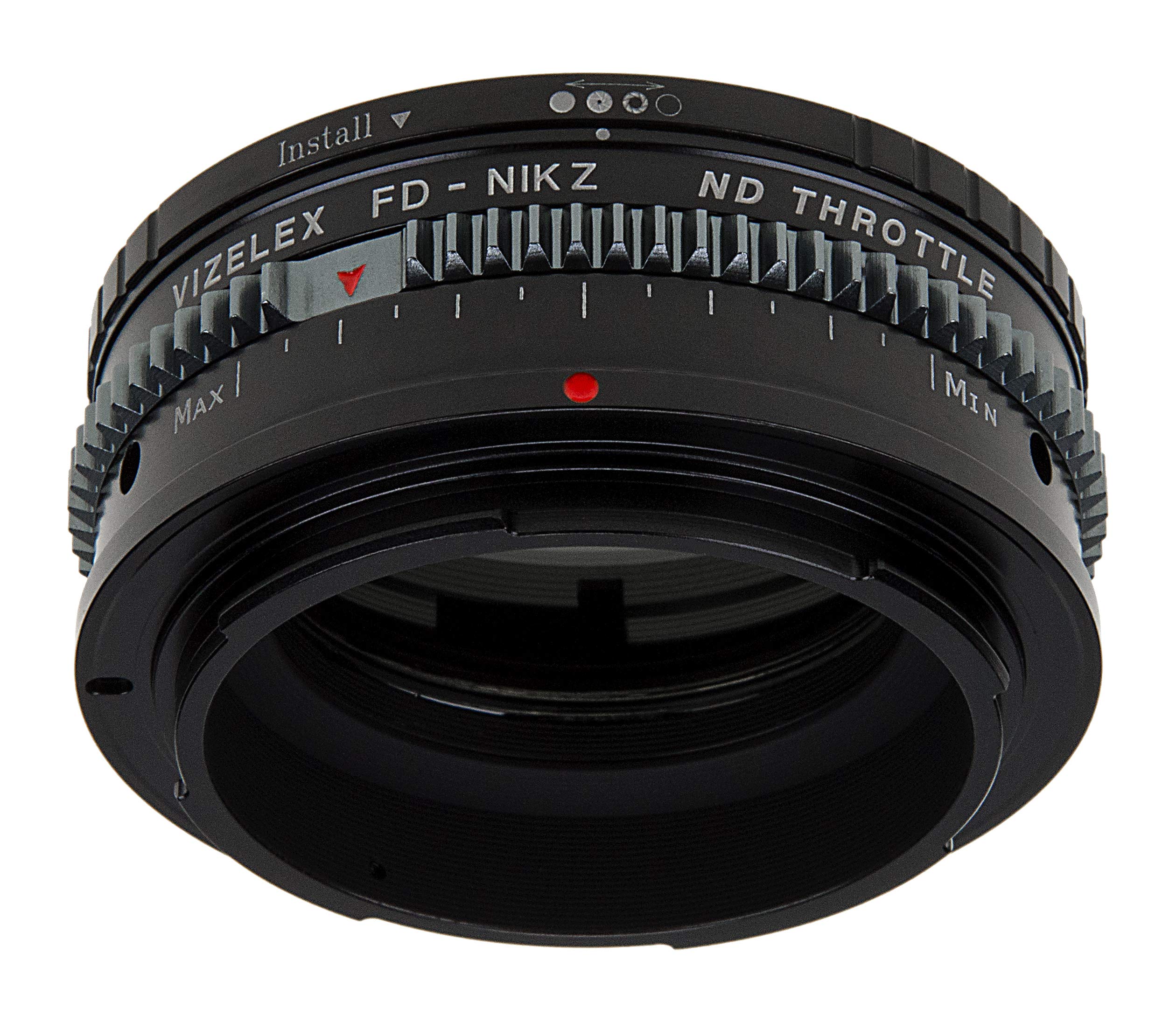 Vizelex Cine Nd Throttle Lens Adapter Compatible With Canon Fd Lenses To Nikon Z Mount Cameras   Built In Variable Nd Filter (2