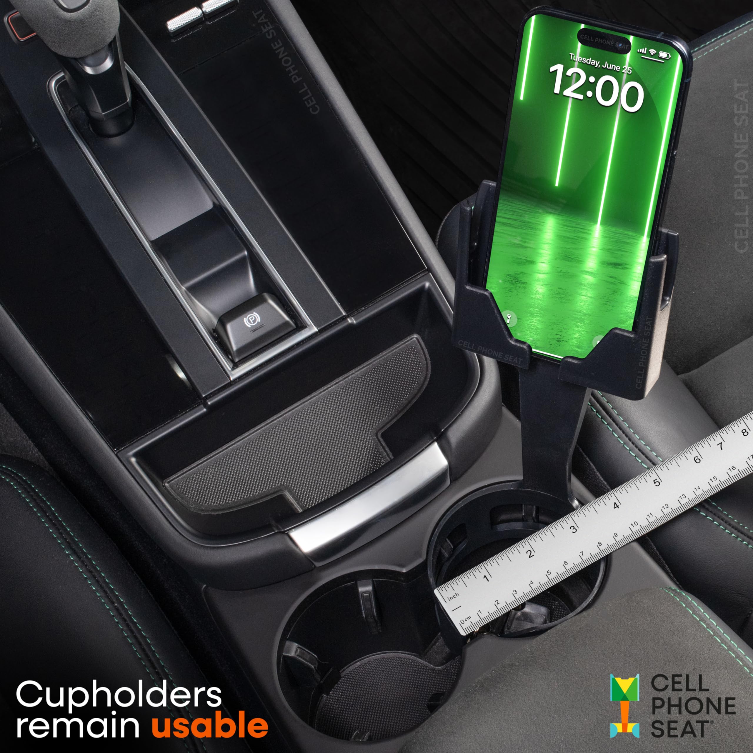 Cup Holder Phone Holder - Made In Usa - Cell Phone Car Mount, Universal Car Cup Mount Compatible With All Smartphones, Iphone 16