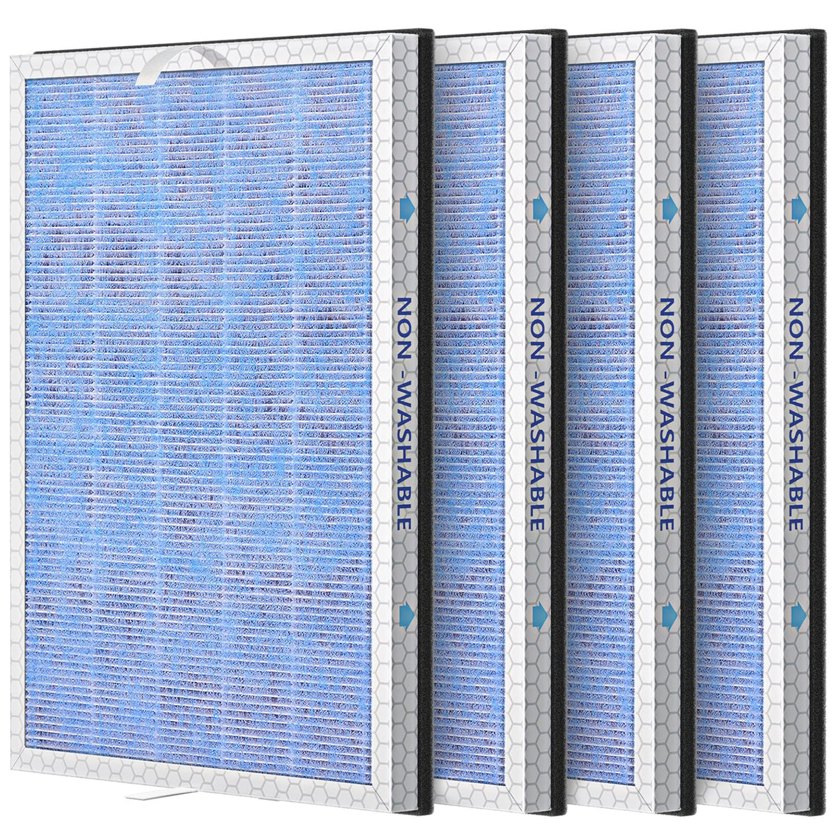 4 PACK MSA3/MSA3S HEPA Replacement Filter Compatible with Membrane ...