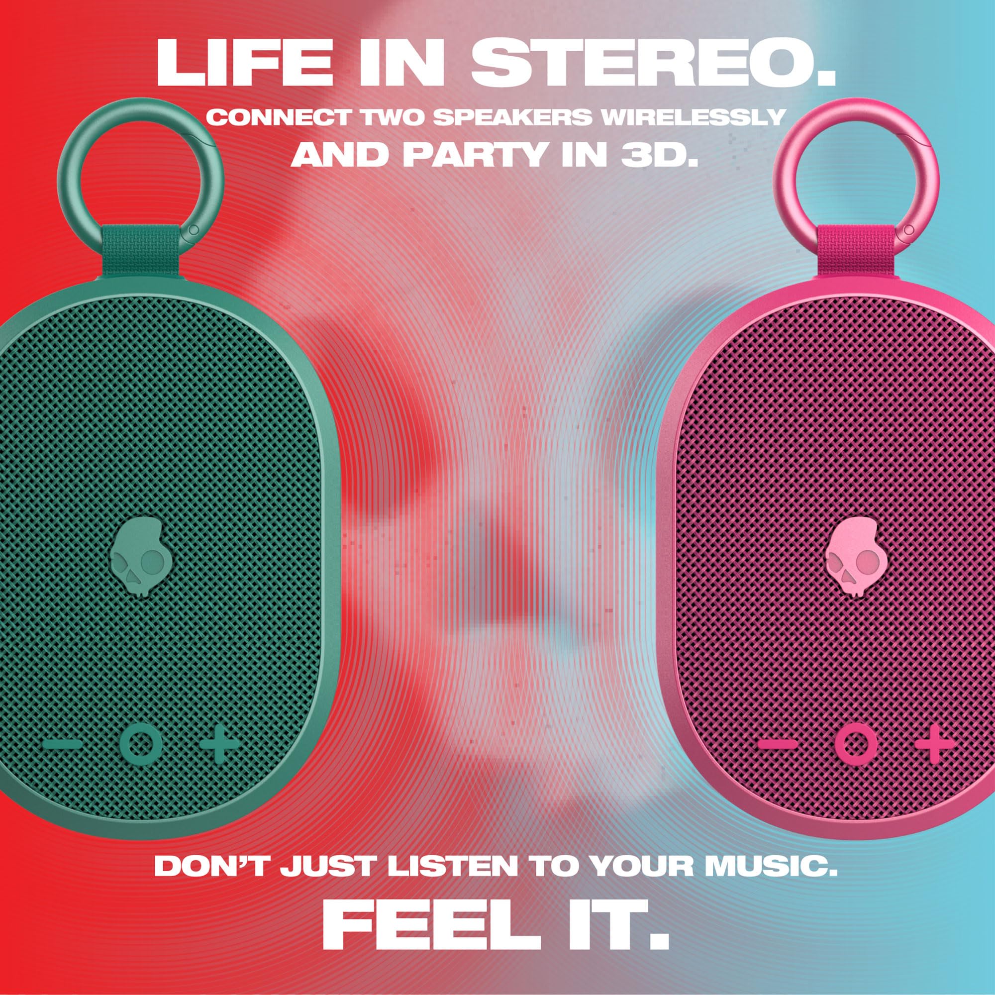 Skullcandy Kilo Wireless Bluetooth Speaker   Ipx7 Waterproof Mini Bluetooth Speaker With 24 Hour Battery, Downward Firing Passiv