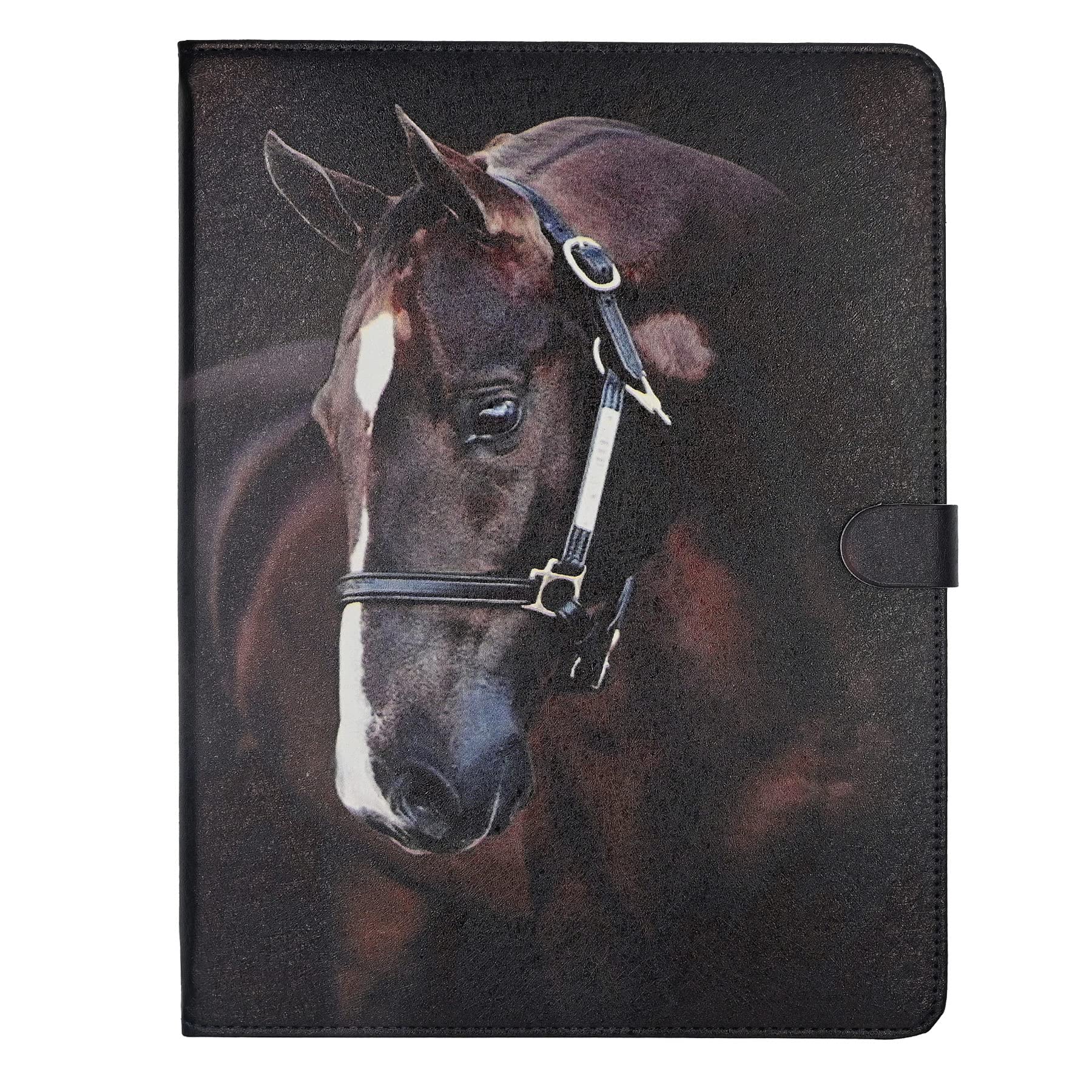 Case For Ipad 10.2 Inch 9Th/ 8Th/ 7Th Generation 2021/2020/2019 Release, Horse Lovers Gifts Folio Pu Leather Soft Tpu Back Cover