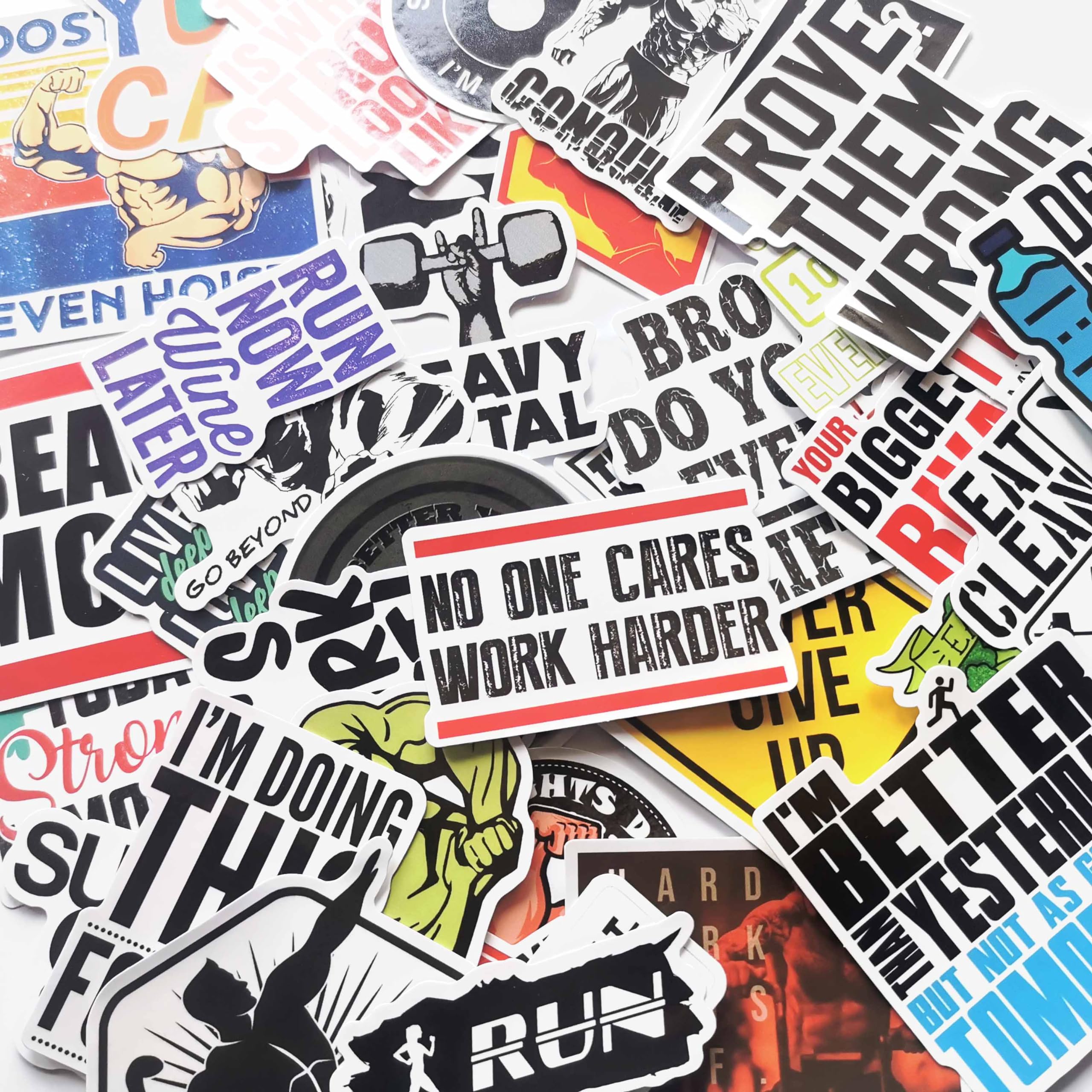 Mirosan Joke Gym Decals Fitness Motivational Sticker Kettle Bell Weightlifting Athlete Exercise Quote Stickers