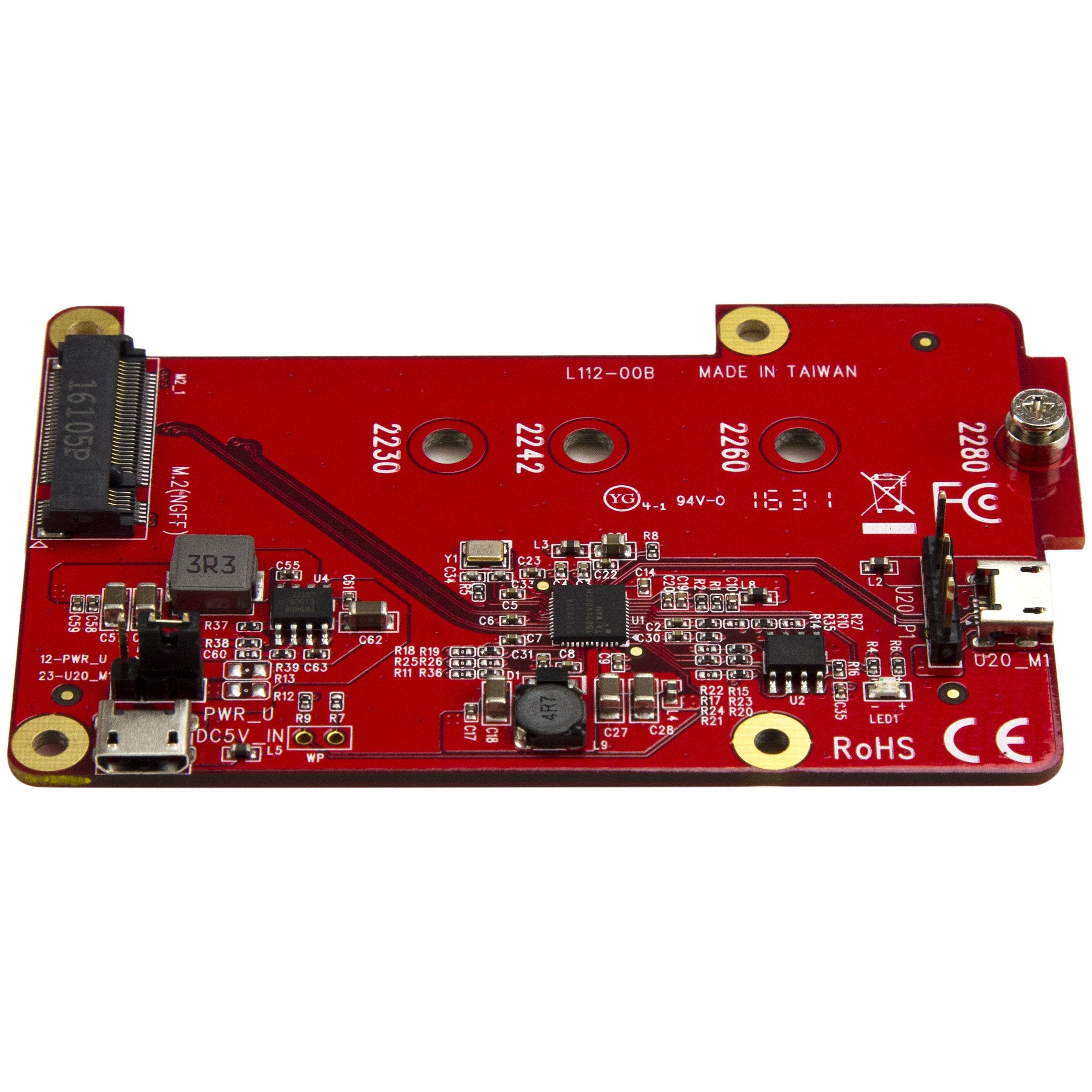 Startech.Com Raspberry Pi Board - Usb 2.0 480Mbps - Usb To M.2 Sata Converter - Usb To Sata Raspberry Pi Ssd , Taa (Pib2M21)