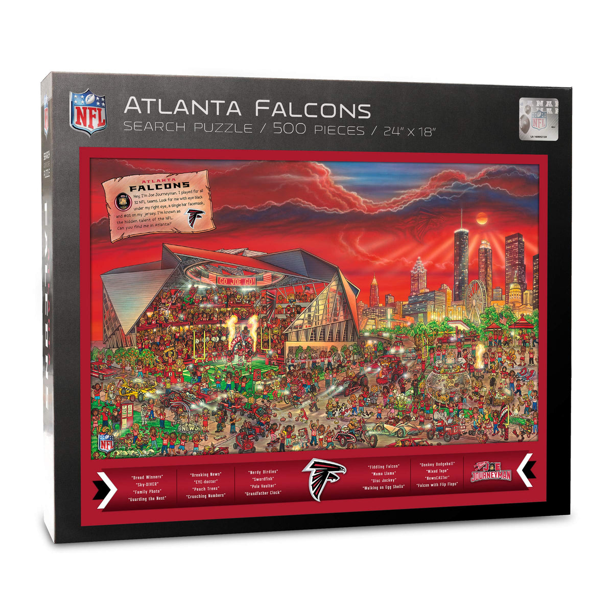 Youthefan Nfl Joe Journeyman 18 X 24 500 Piece Team Puzzle