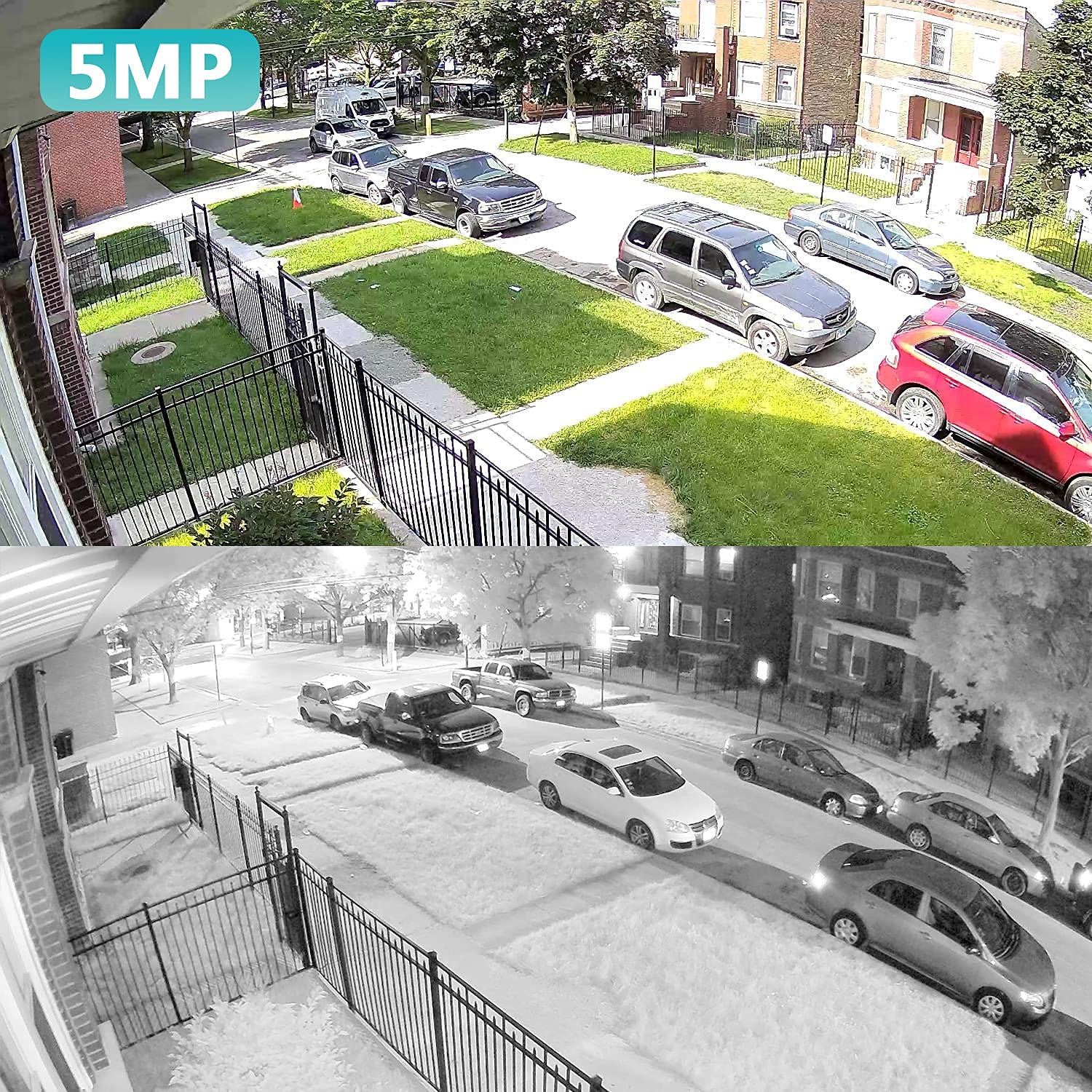 Anpviz 5Mp Poe Camera, Outdoor Vandal Dome Security Poe Ip Camera With Audio, 98Ft Night Vision, H.265, 24/7 Recording Waterproo