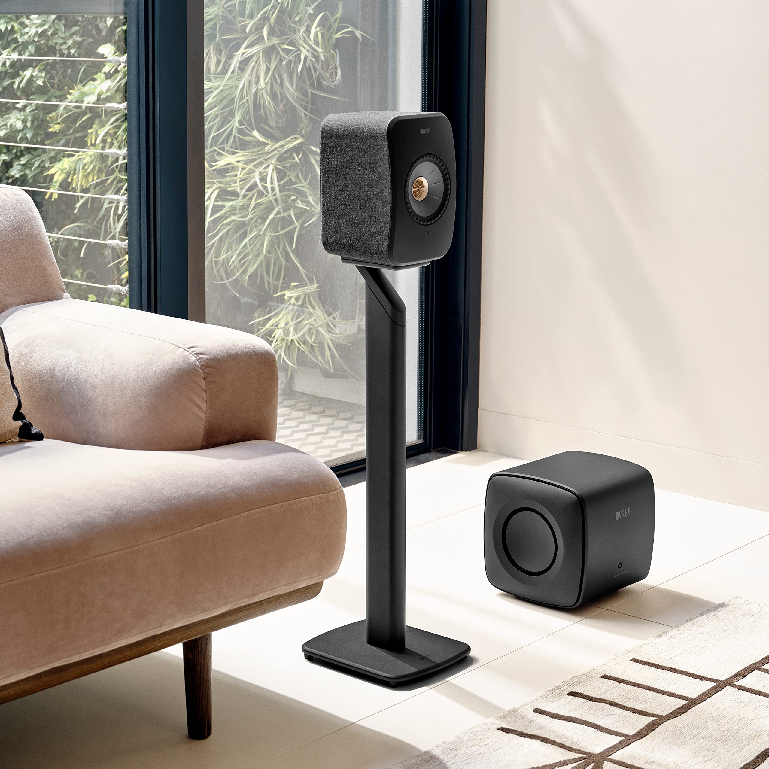 Kef Lsx Ii Wireless Hifi Speaker System (Carbon Black)