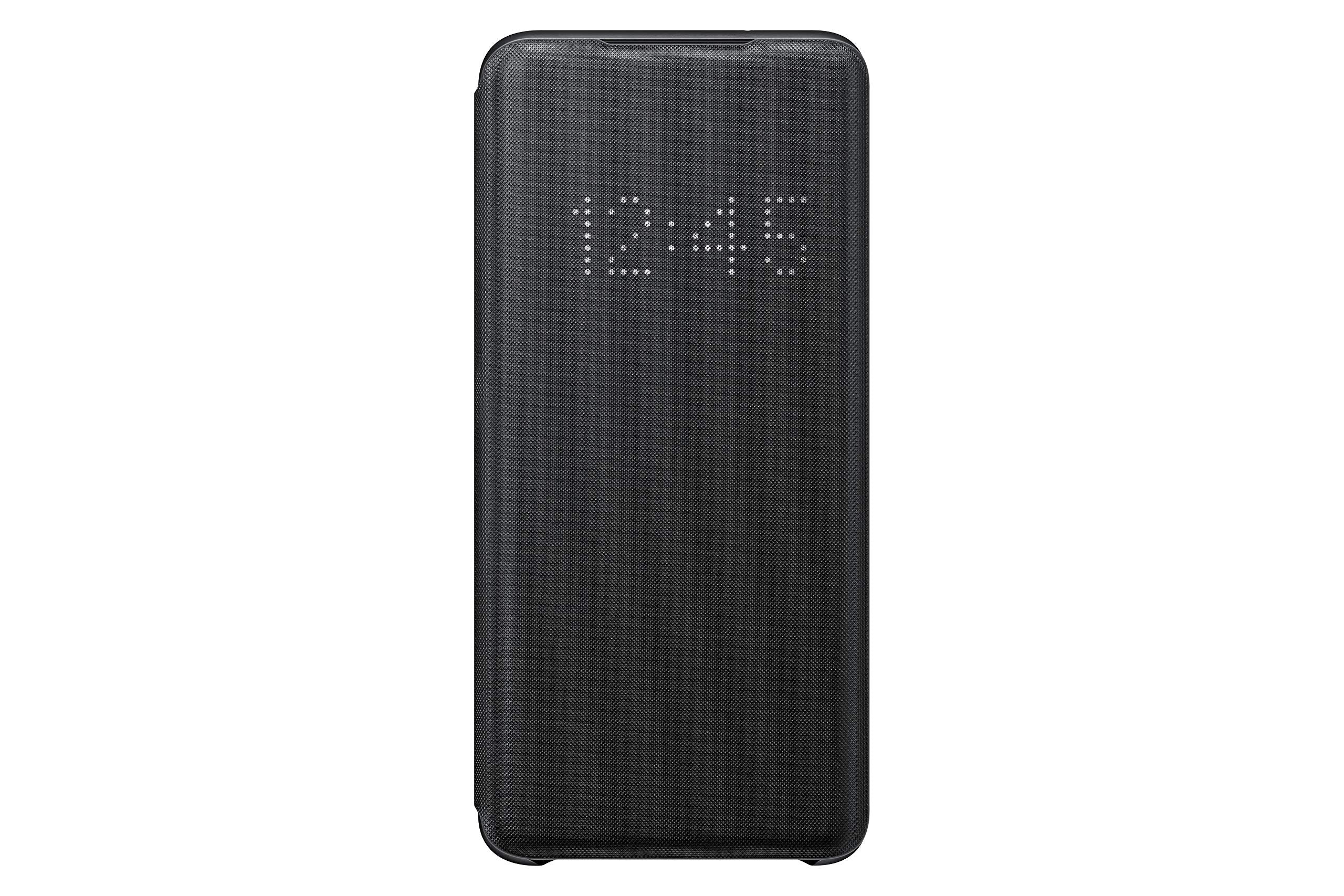 SAMSUNG Galaxy S20 Case, LED Wallet Cover - Black (US Version with Warranty) (EF-NG980PBEGUS)
