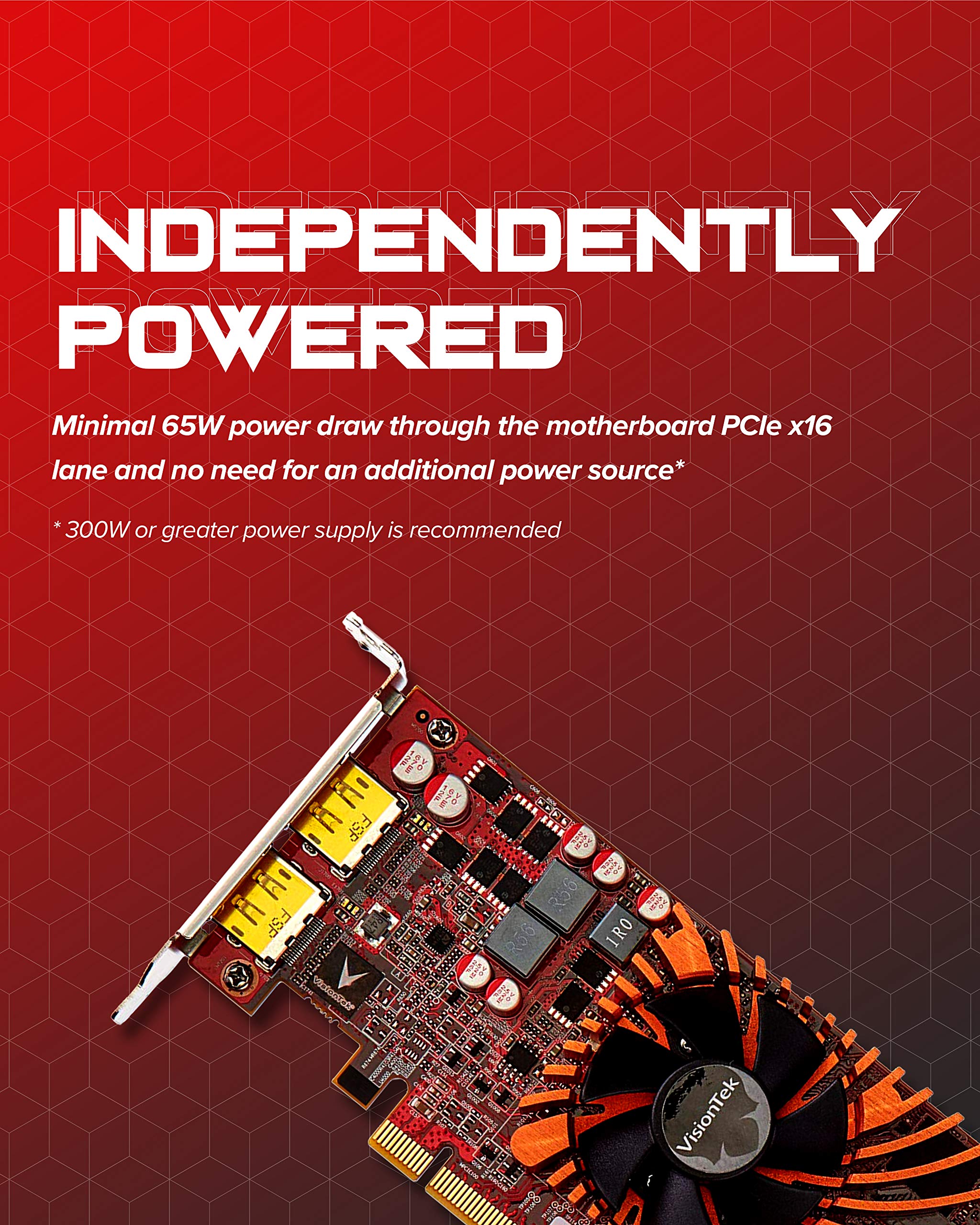 Visiontek Radeon 7750 2Gb Gddr5 Sff Graphics Card, 4K 2 Displayport 1.2, Pcie, 7.1 Surround Sound, Included Full Height Bracket