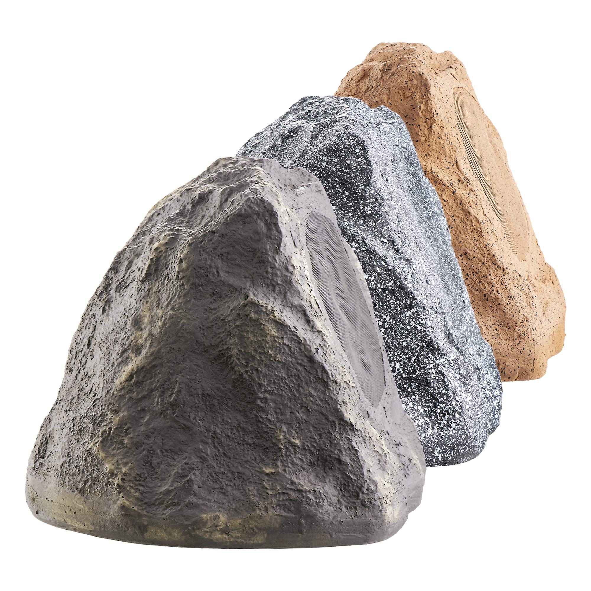 OSD 6.5' Slate High Fidelity Outdoor Rock Speaker 150W Weather Resistant Passive Stereo Pair RS670