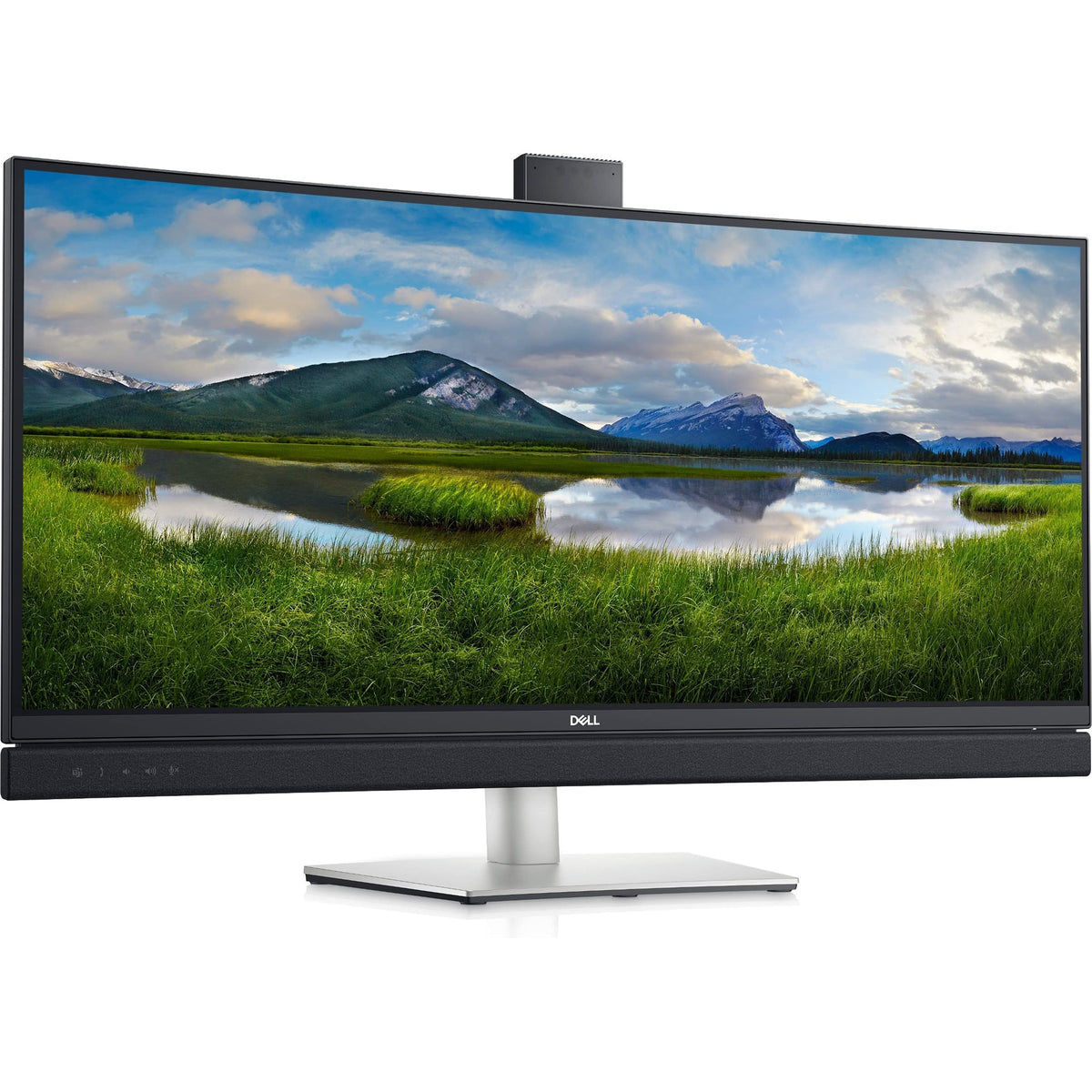 Dell C3422We 341 Qhd Wide 1440P Wqhd Curved Screen Edge Wled Lcd Monitor   21:9   Platinum Silver