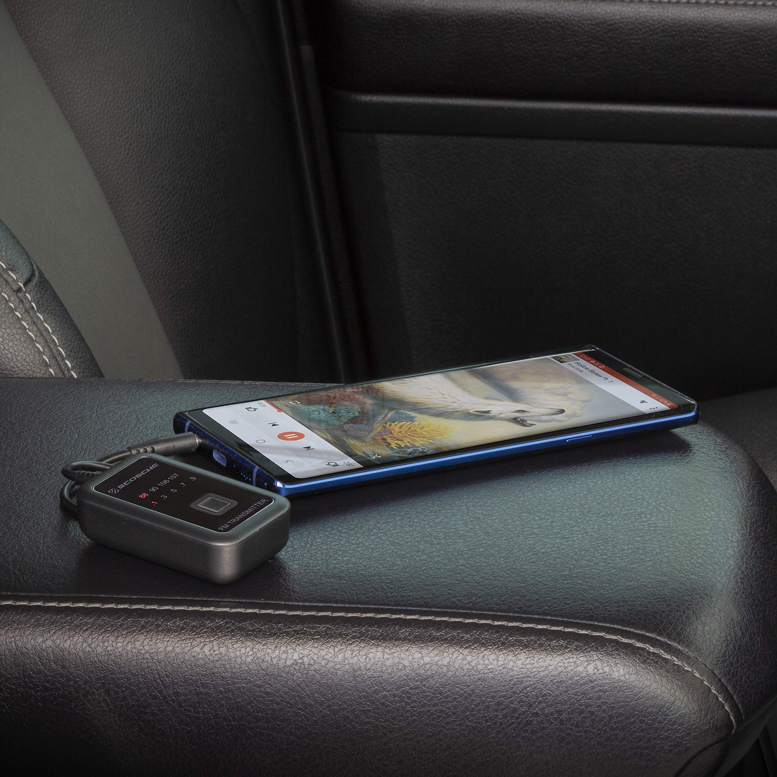 Scosche FMT5 TuneTone Universal FM Stereo Transmitter for Mobile Devices, Black Small