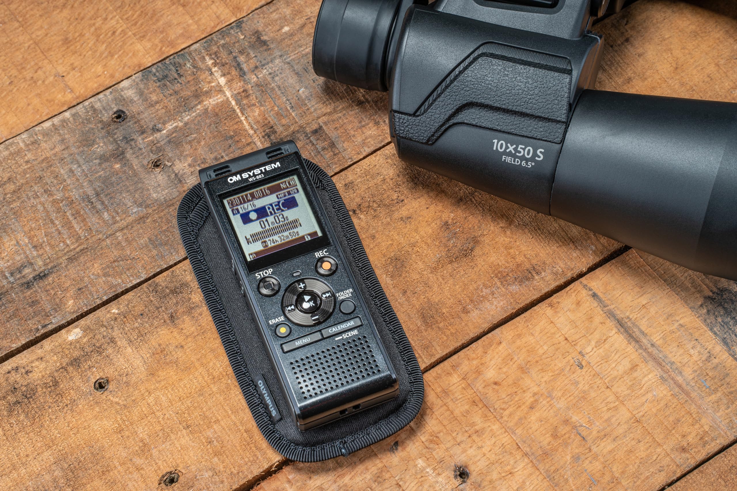 Olympus Ws 883 Digital Voice Recorder, Linear Pcm/Mp3 Recording Formats, Usb A Battery Charging, True Stereo Microphones, Low Cu