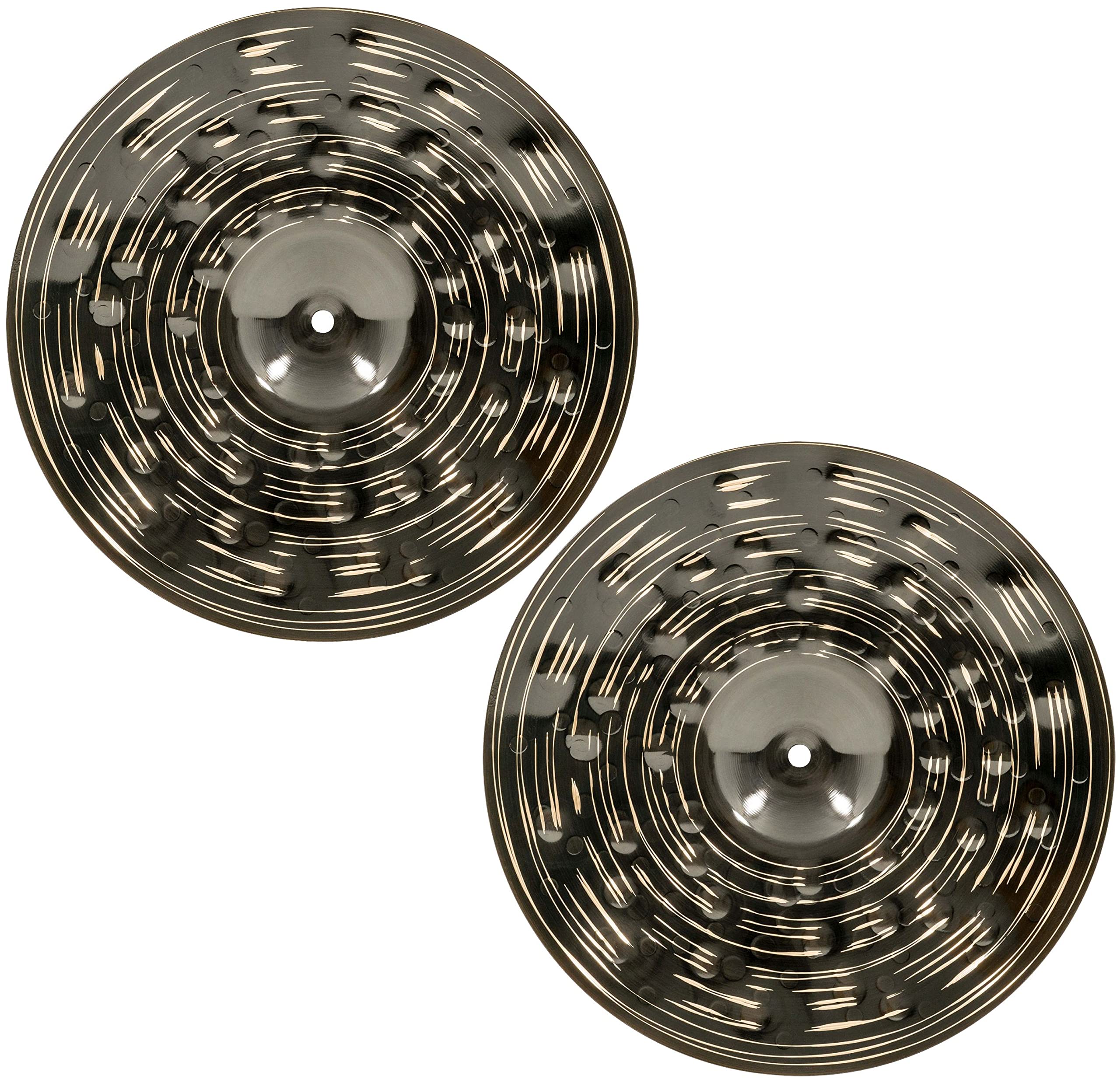 Meinl 15'' Hihat (Hi Hat) Cymbal Pair   Classics Custom Dark   Made In Germany, 2 Year Warranty (Cc15Dah)