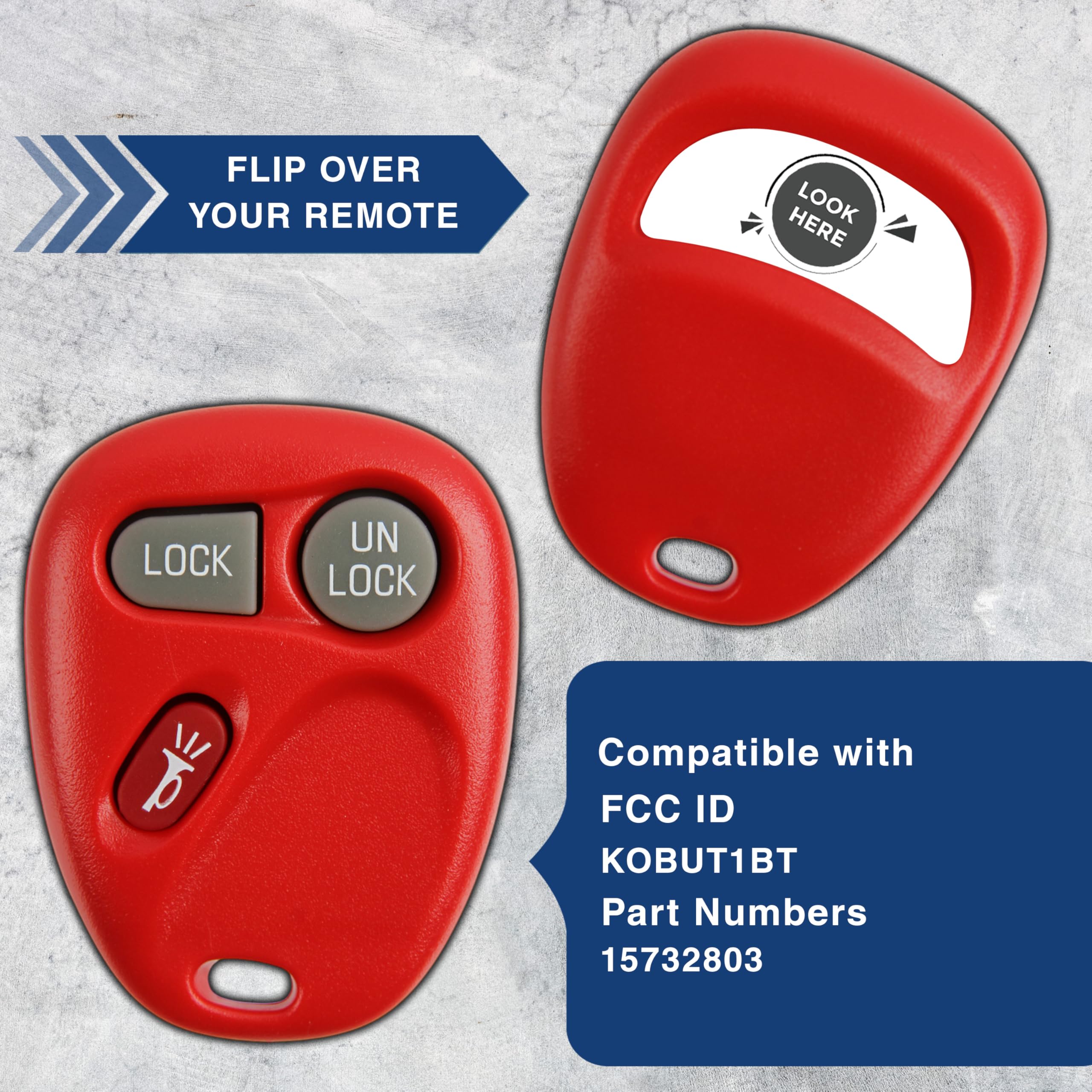 2X Keylessoption Key Fob Replacement For 1998 1999 2000 2001 2002 Chevrolet Chevy Silverado Suburban Tahoe Gmc Sierra Yukon Olds