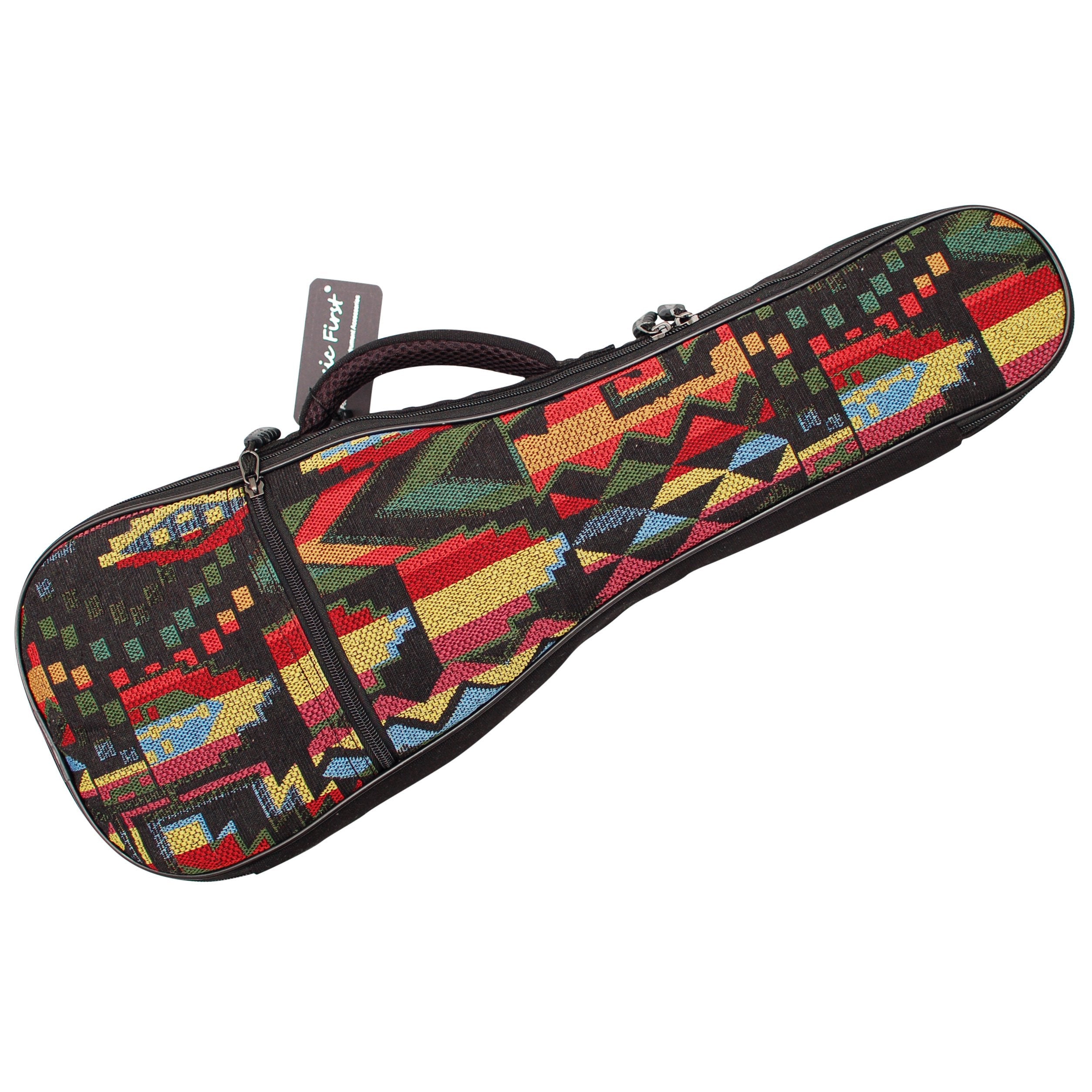 Music First Woven ''The Native'' Vintage Style Ukulele Case Ukulele Bag Ukulele Gig Bag (26~27 Inch Tenor, The Native)