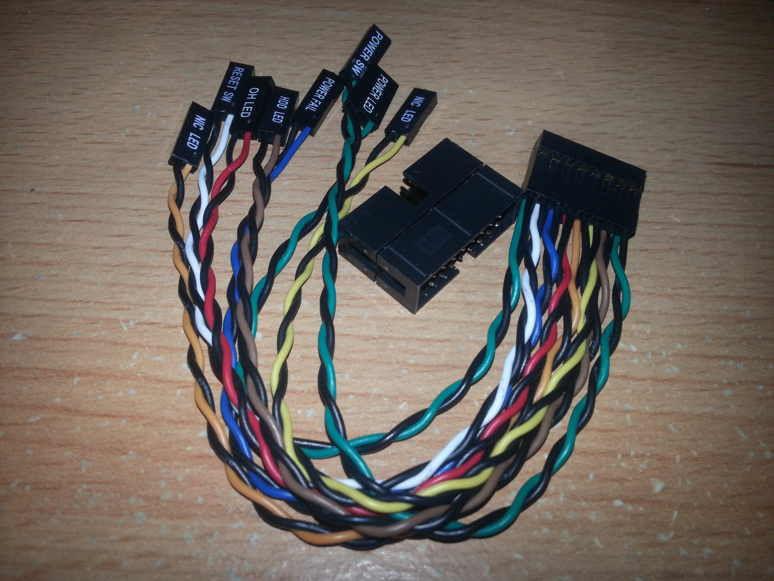 Supermicro Cbl084L Front Panel Control Split Connector Cable Cbl 084L Genuine