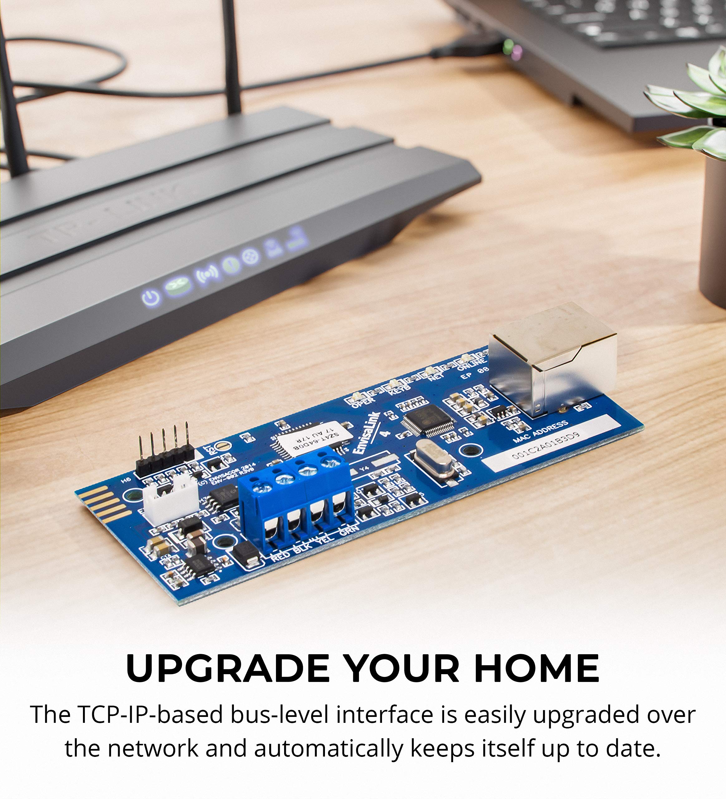 Eyezon Envisalink Evl 4Ezr Ip Security Interface Module For Dsc And Honeywell (Ademco) Security Systems, Compatible With Alexa