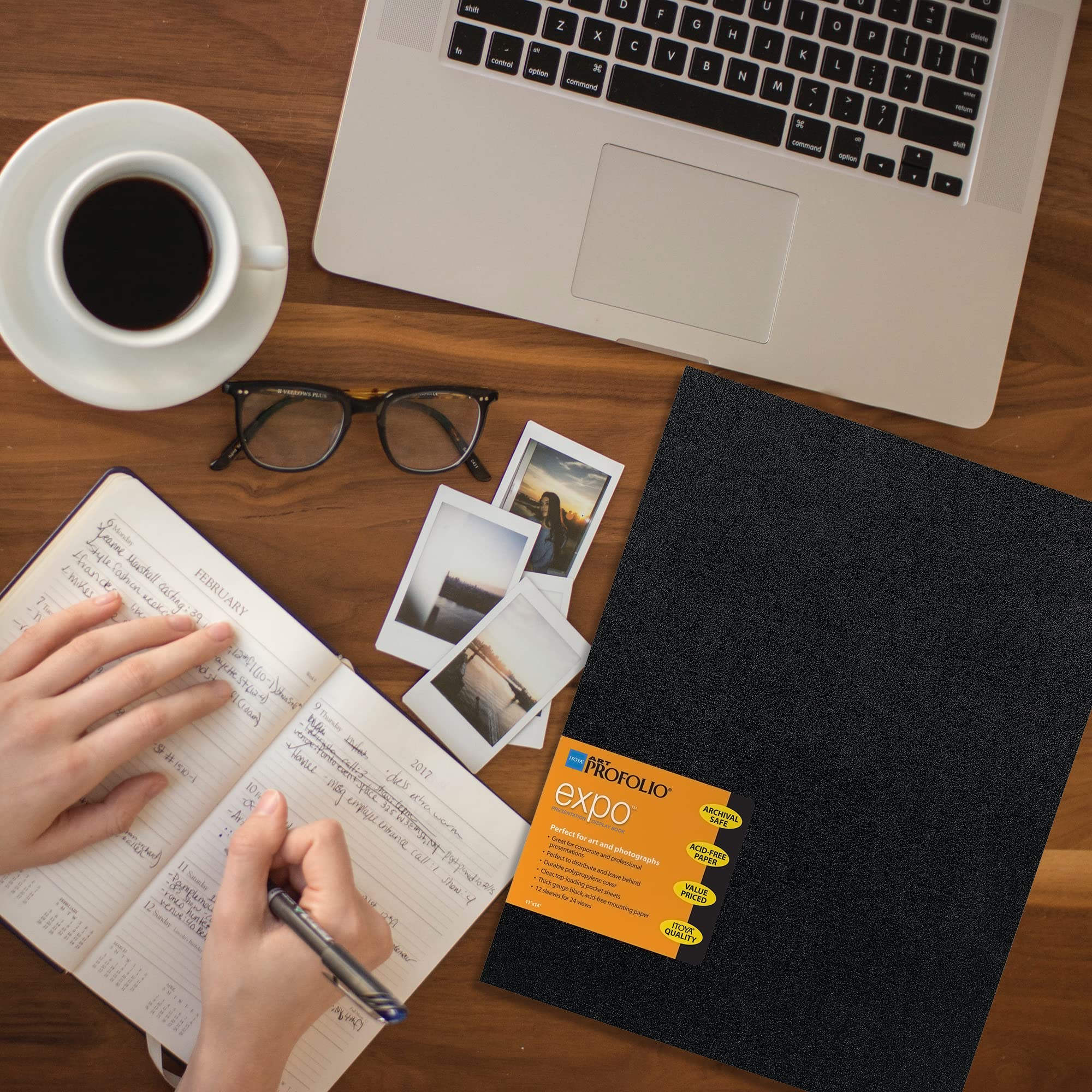 Itoya Xp 12 11 Art Profolio Expo 11X14In. Art Size 12 Page/24 View Design Black