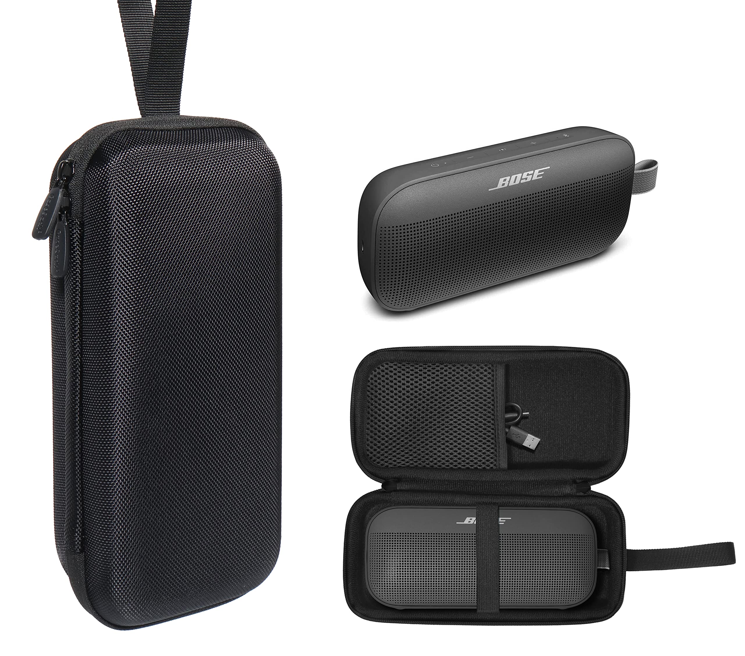 Casesack Case For Bose New Soundlink Flex (2Nd Gen)/Bose Soundlink Flex Bluetooth Portable Speaker (Black)