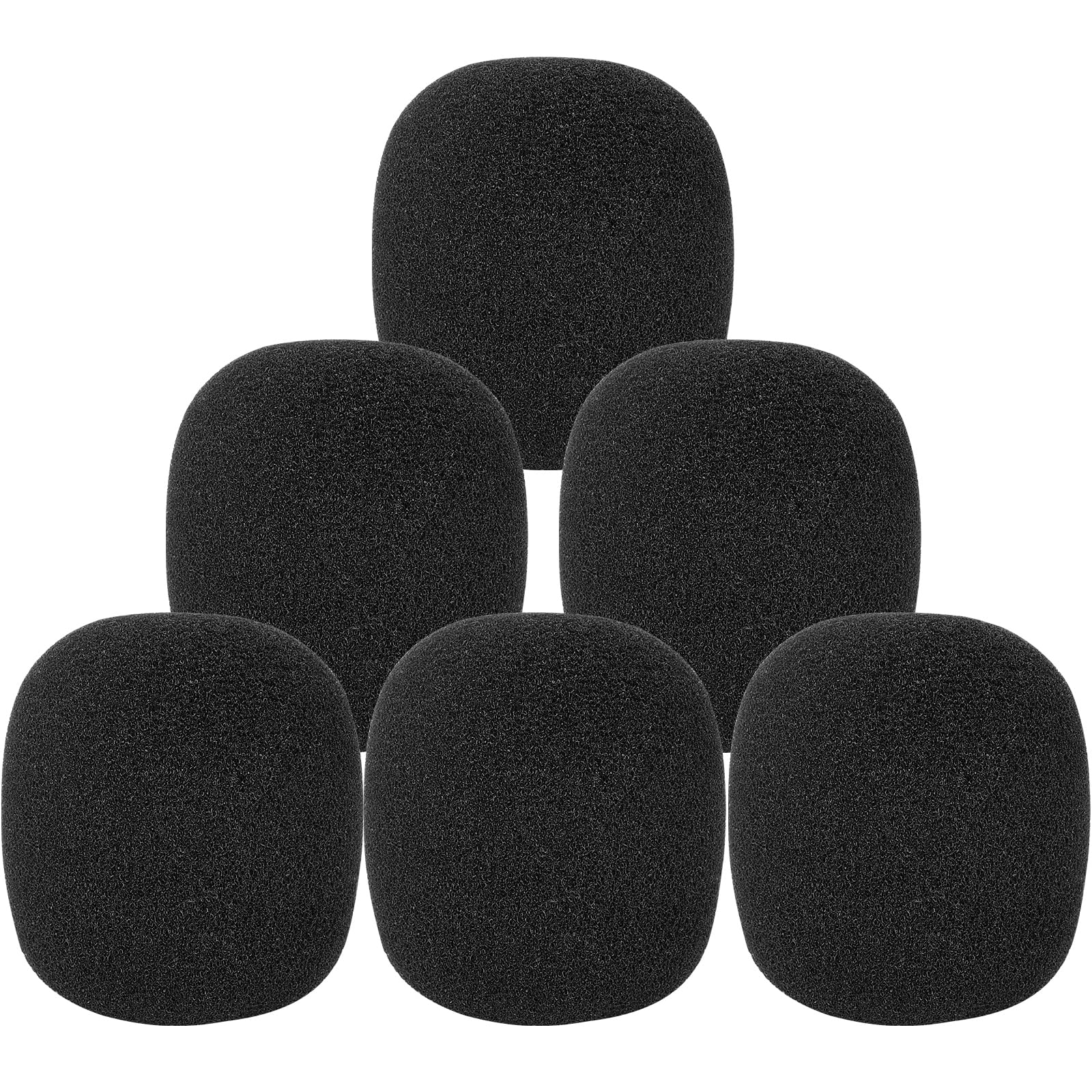Windscreen For Sm57, 6Pack Microphone Pop Filter Compatible With Shure Sm57, Mic Foam Replacement Cover For Shure Sm57, For Nois